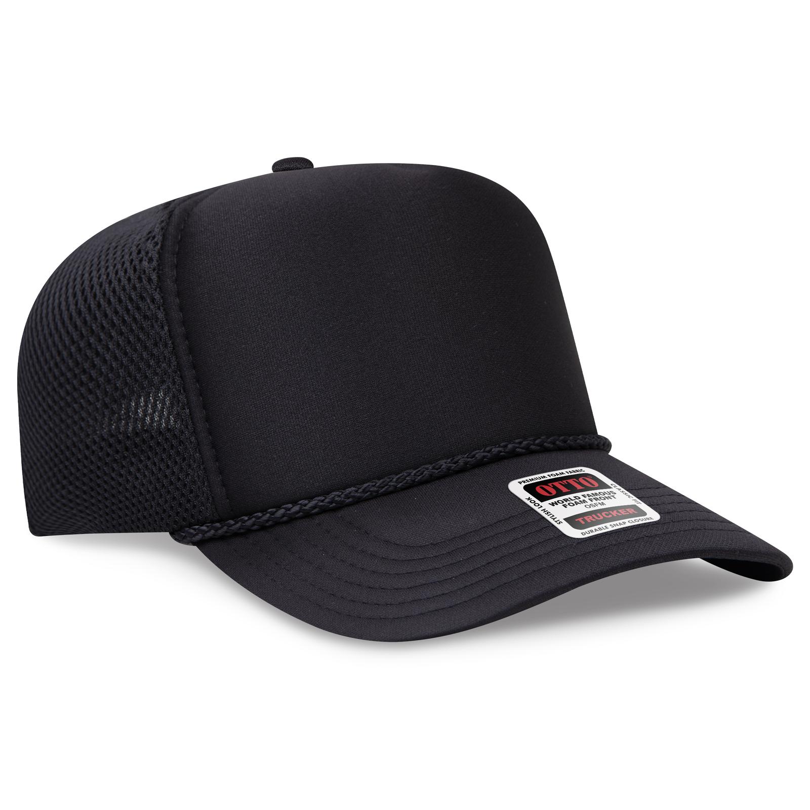 OTTO CAP® 5 Panel High Crown Air Mesh Back Trucker Hat 16