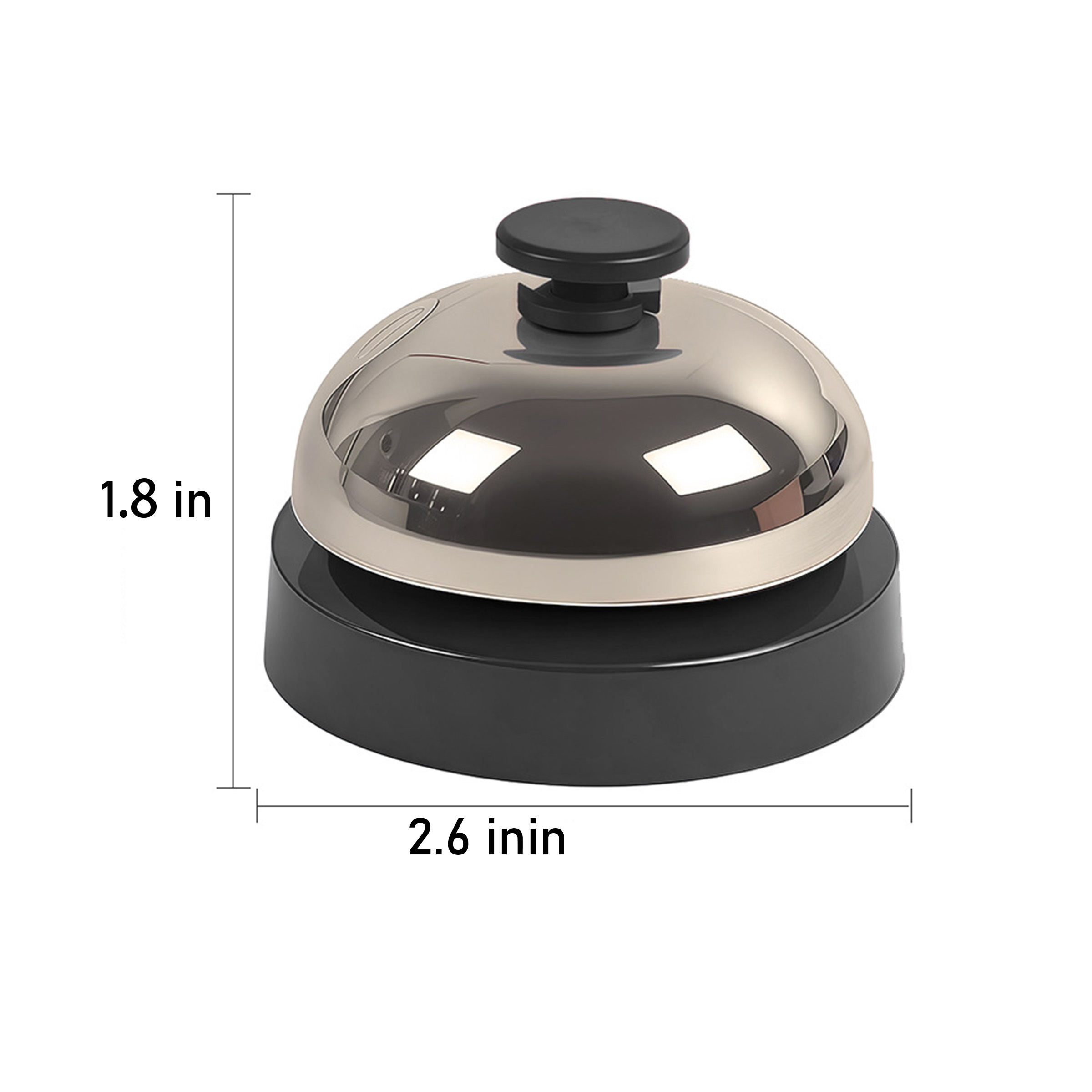 Metal Service Bell With Plastic Base 8