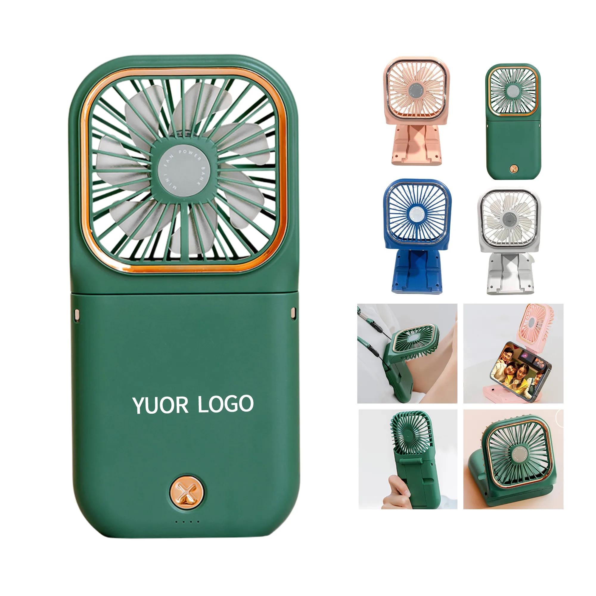 Multifunctional Neck Fan Desk Fan and Handheld Fan