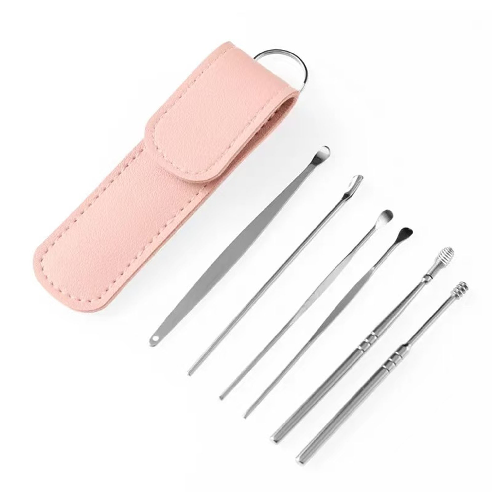 Premium 6-Piece Ear Cleaning Kit with Leather Case & Ear Picks 10