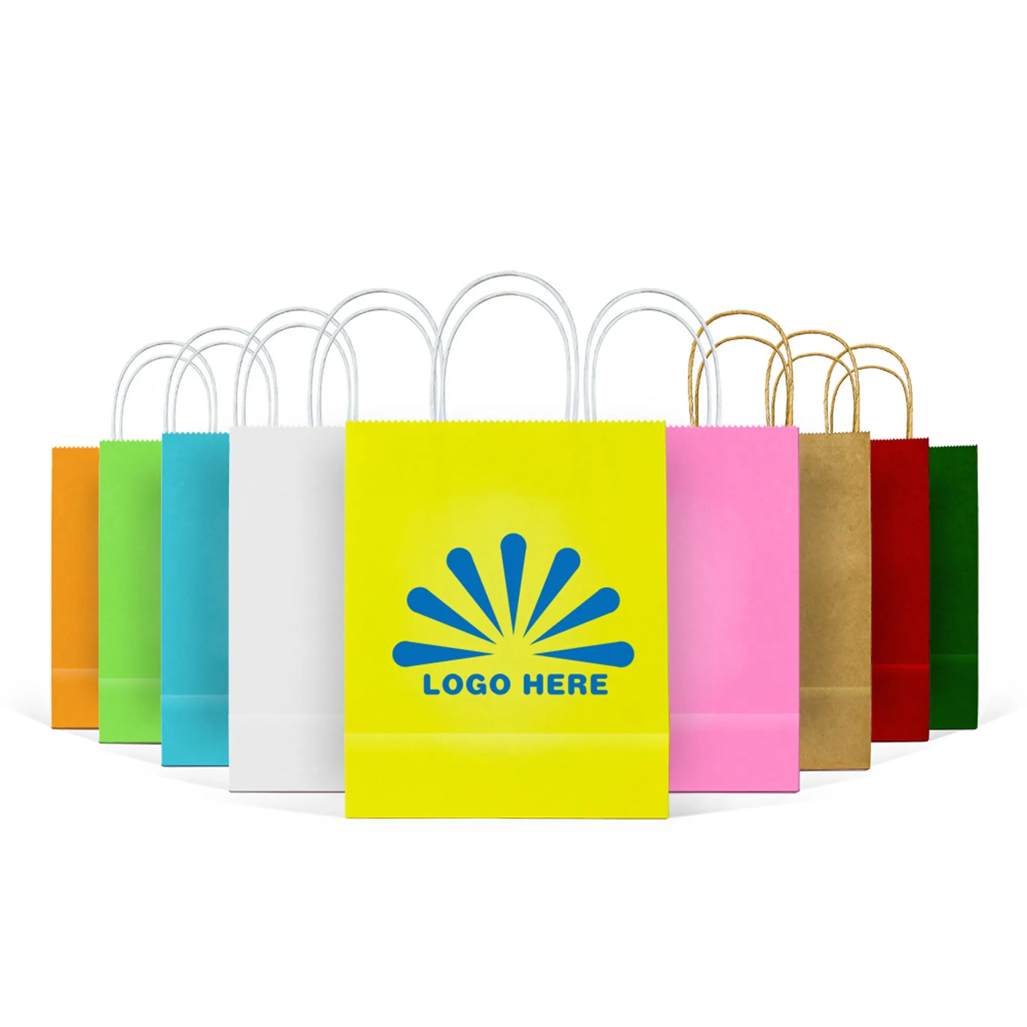 Handle Kraft Paper Shopping Bag 7