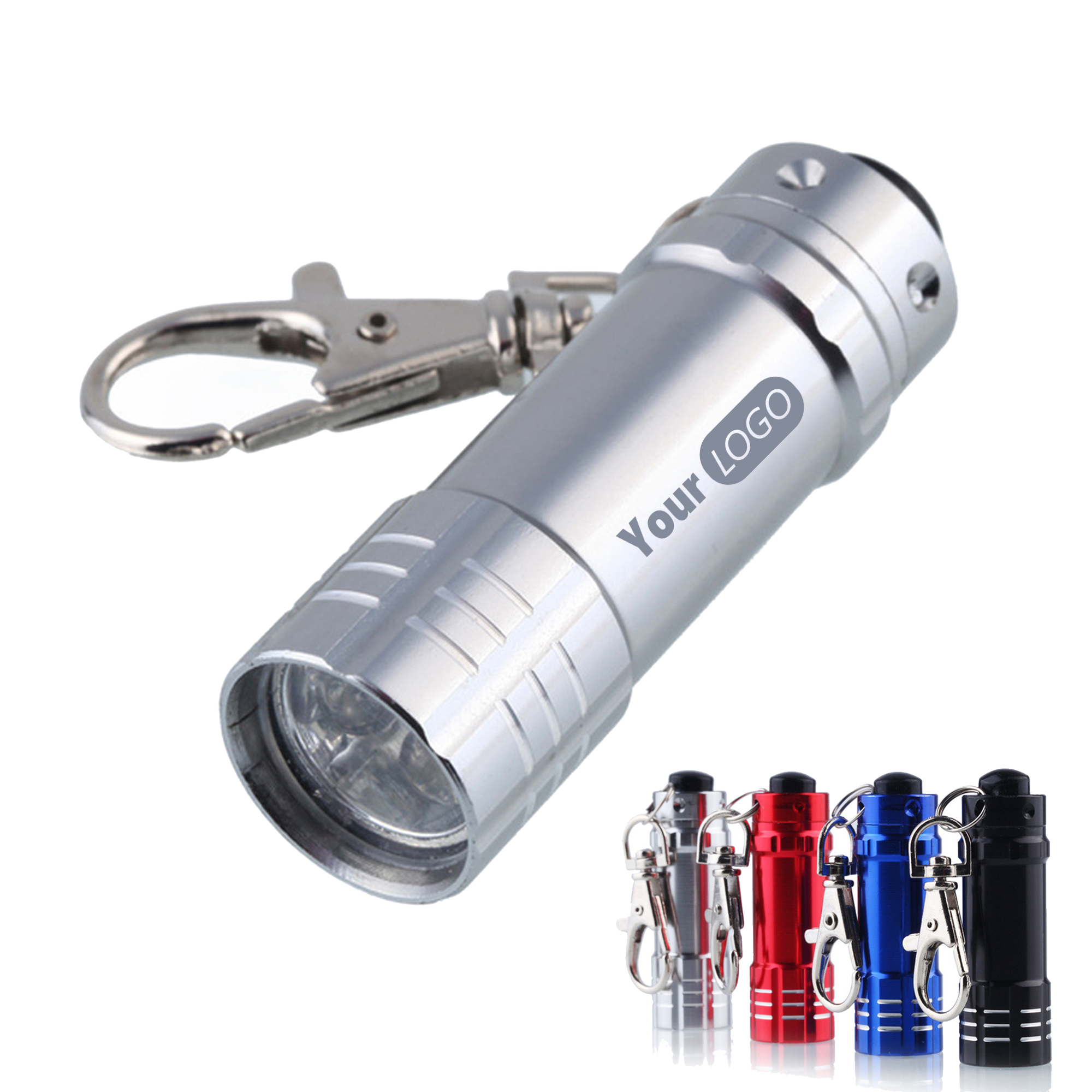 Mini LED Flashlight with Keychain Clip