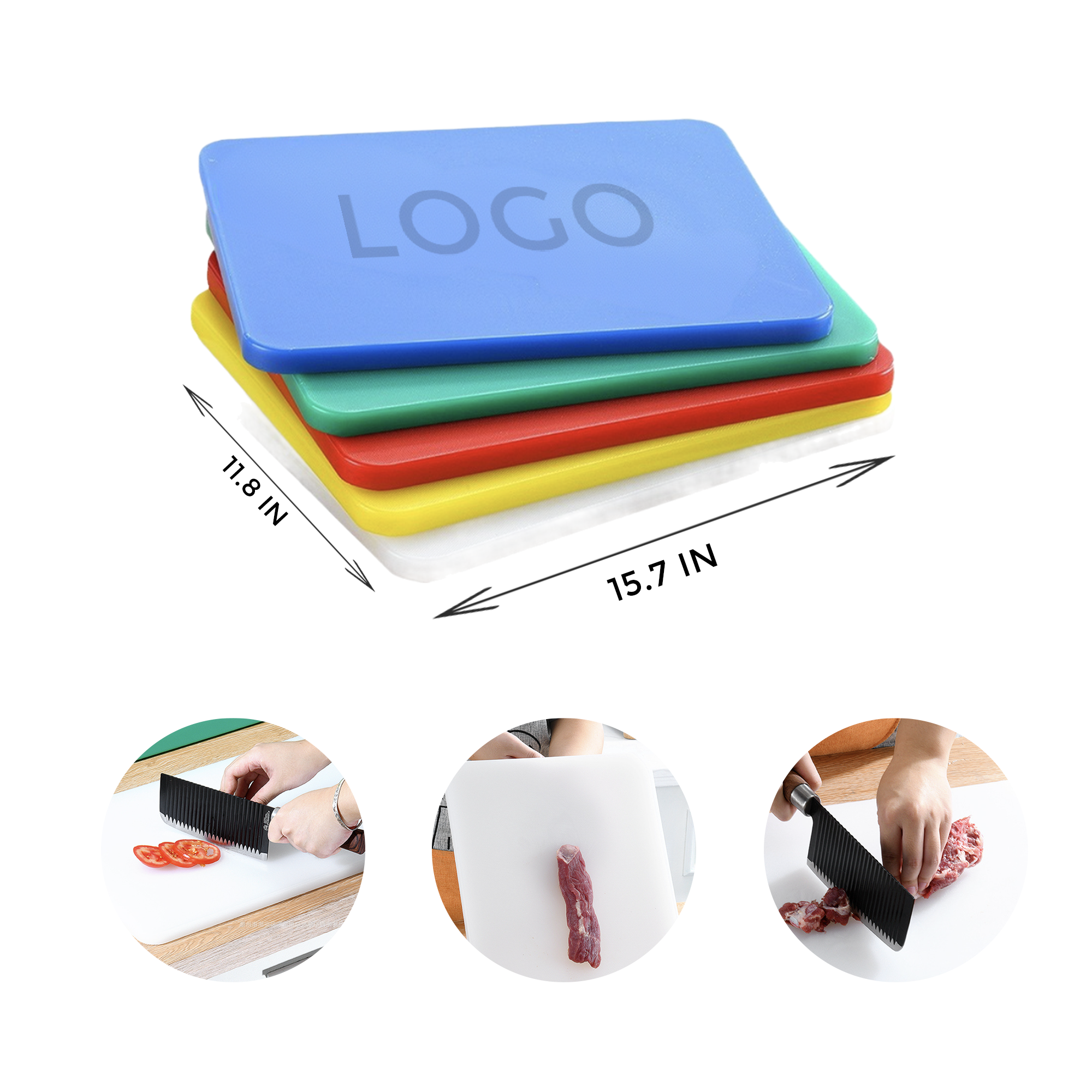 MOQ 10 PCS Thickened PE Plastic Cutting Board
