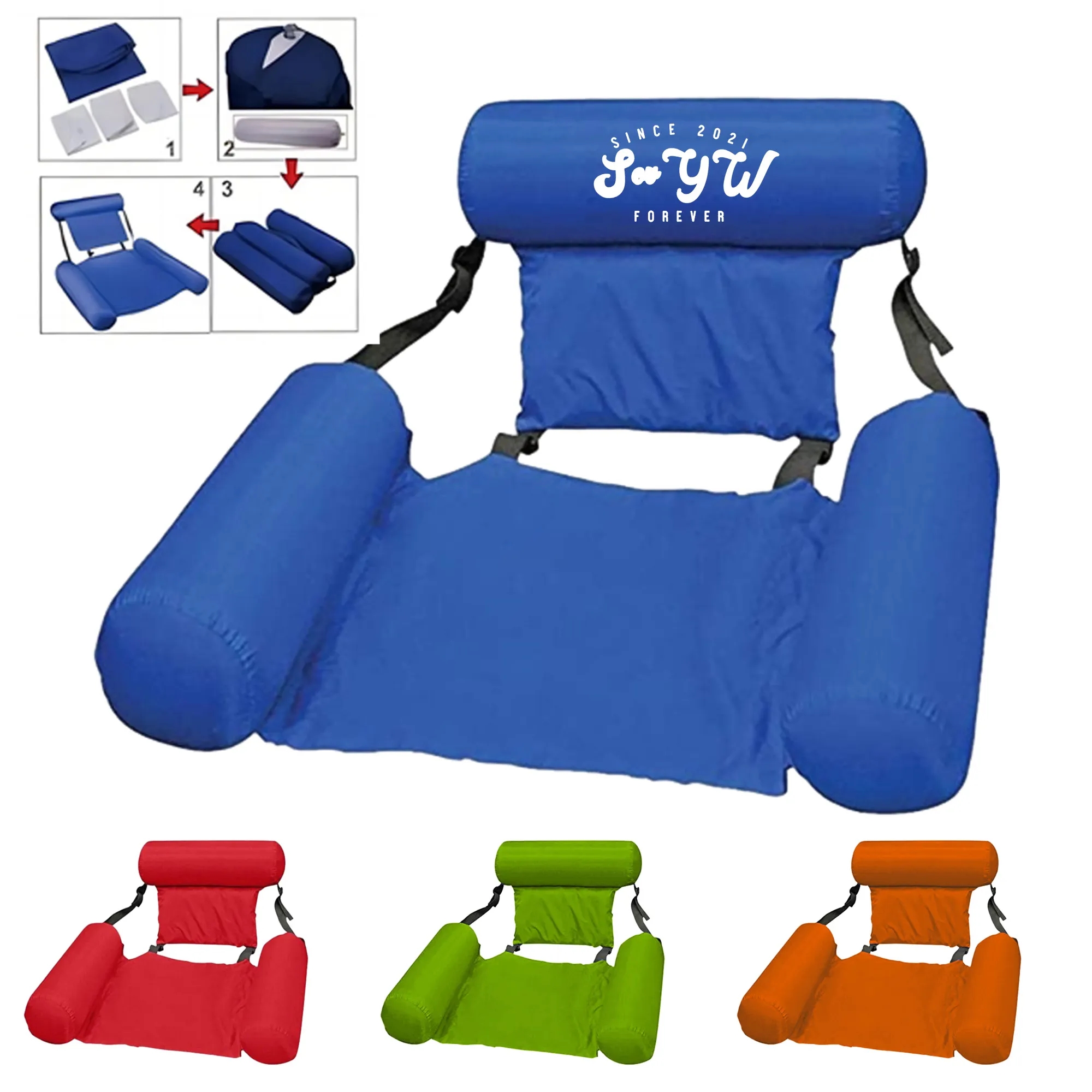 Summer Foldable Water Floating Bed & Chair 4