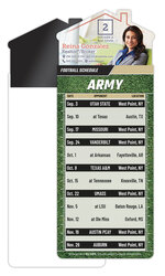 Magna-Card House Shape Magnet Football Schedules (3.5x9)