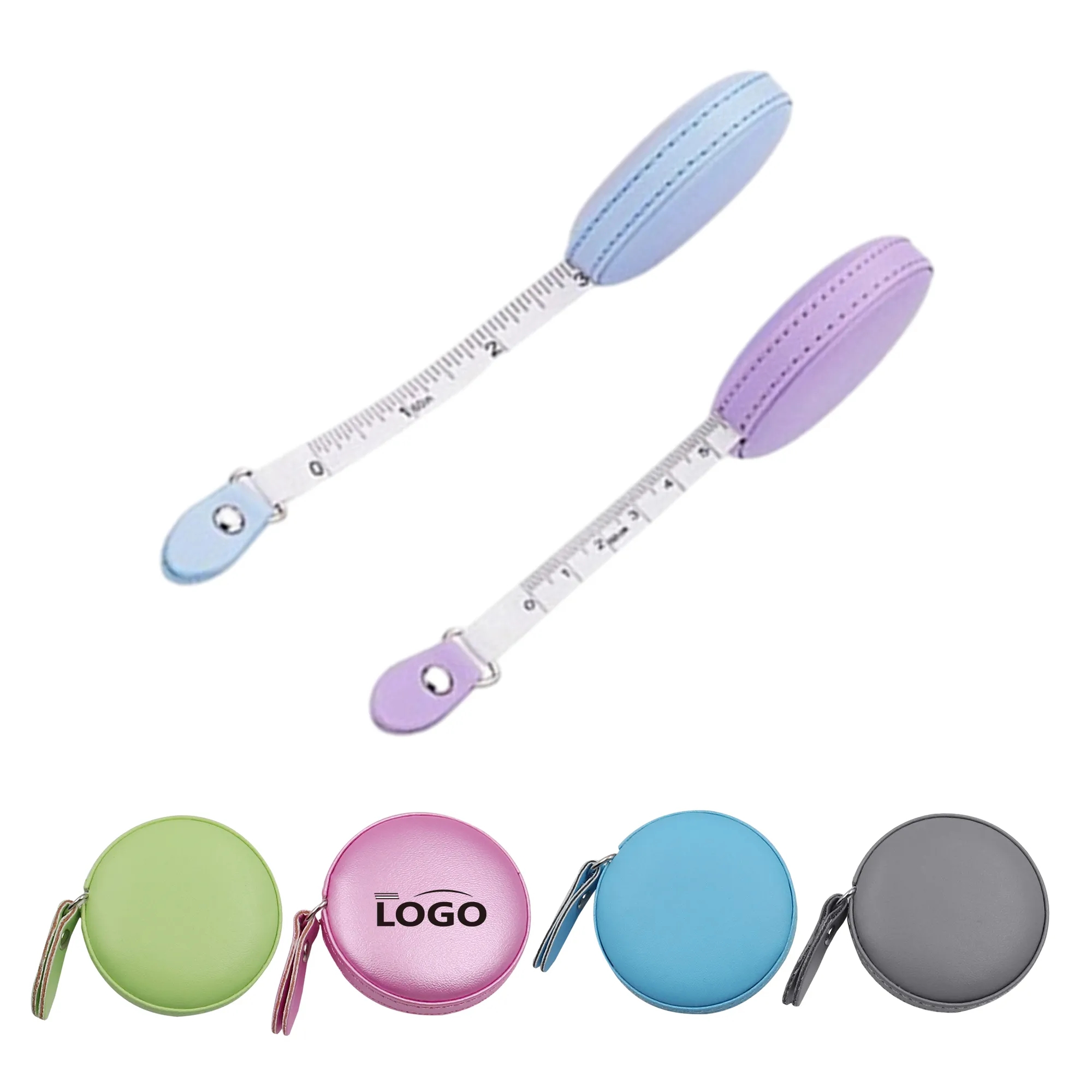 Portable Mini 60 inch PU Tape Measure  MOQ 100PCS