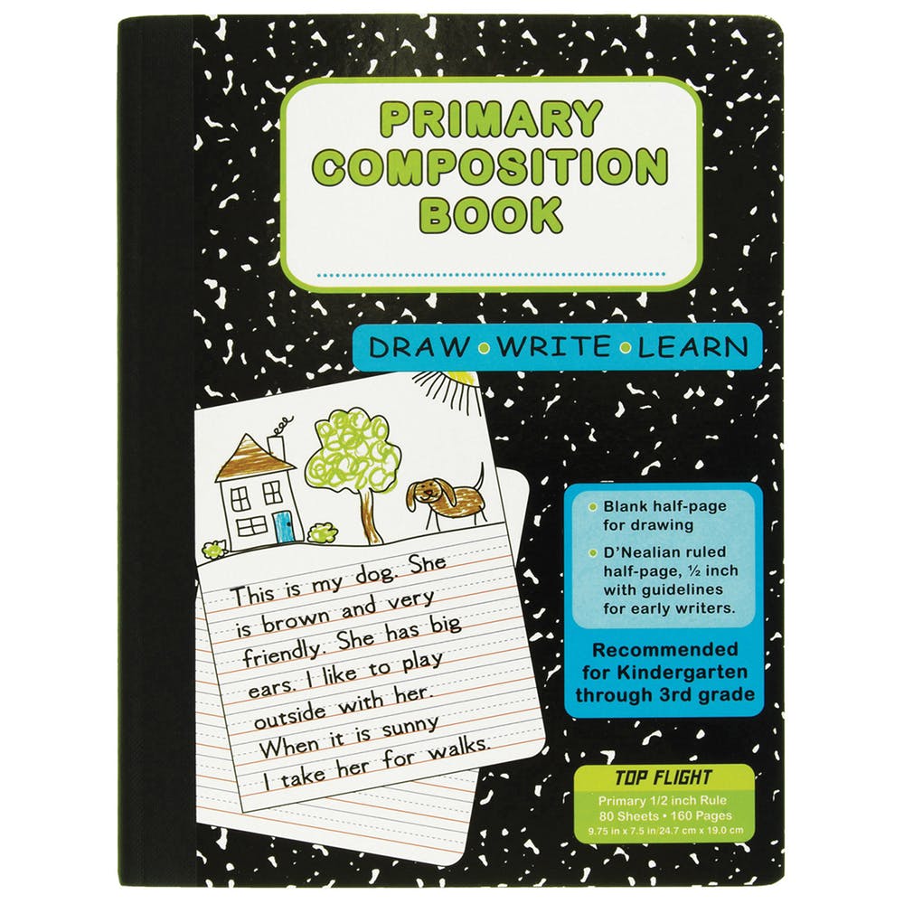 Primary Composition Book - 80 Sheets 9.75" x 7.5" 3