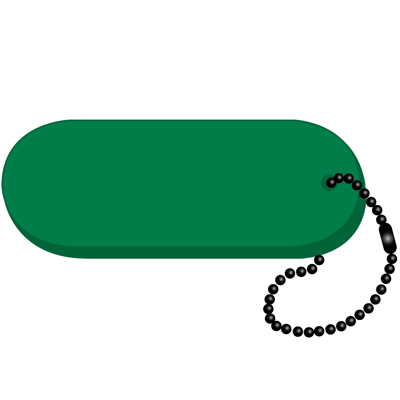 Oval - Large Key Tag 36