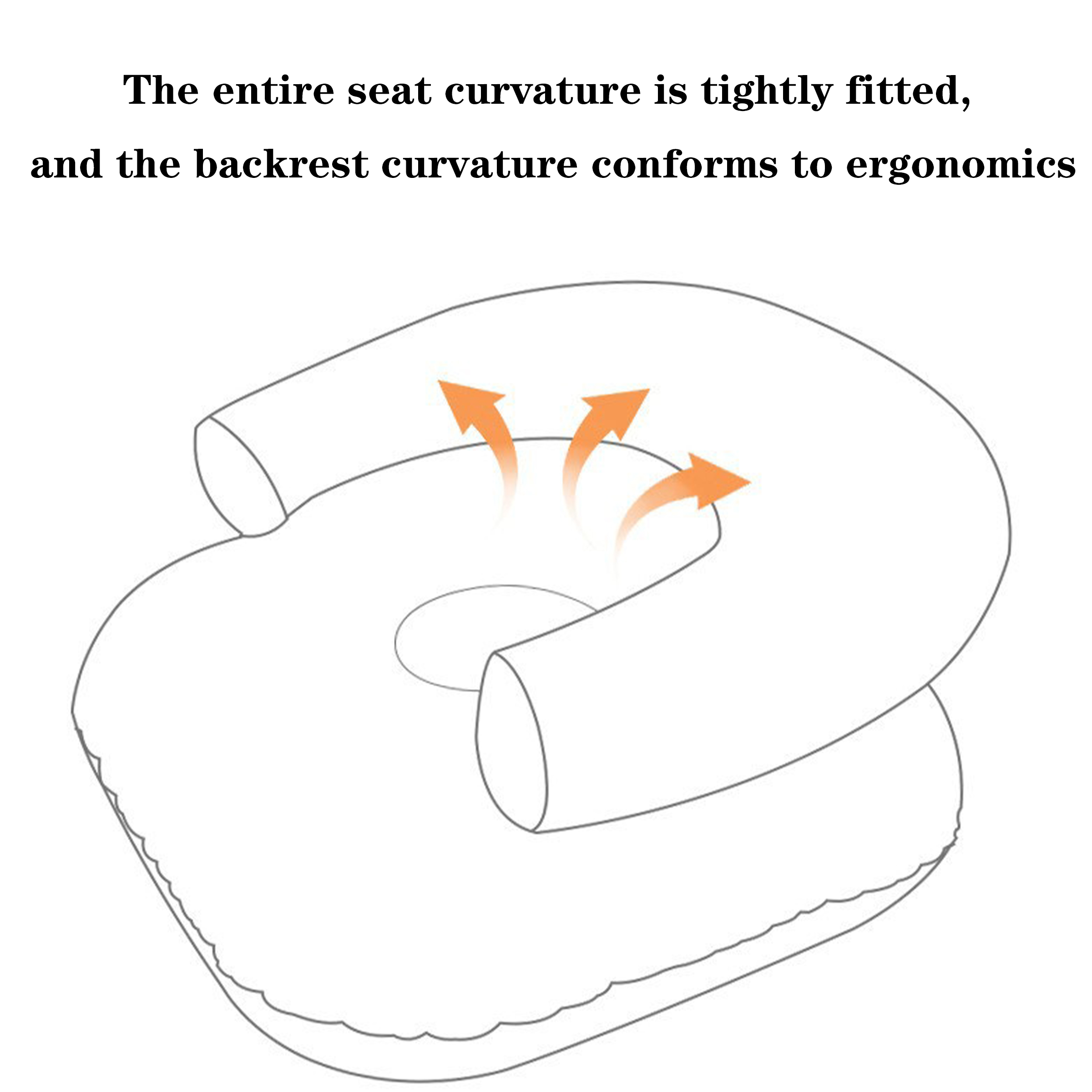 Pvc Foldable Inflatable Child Seat 13
