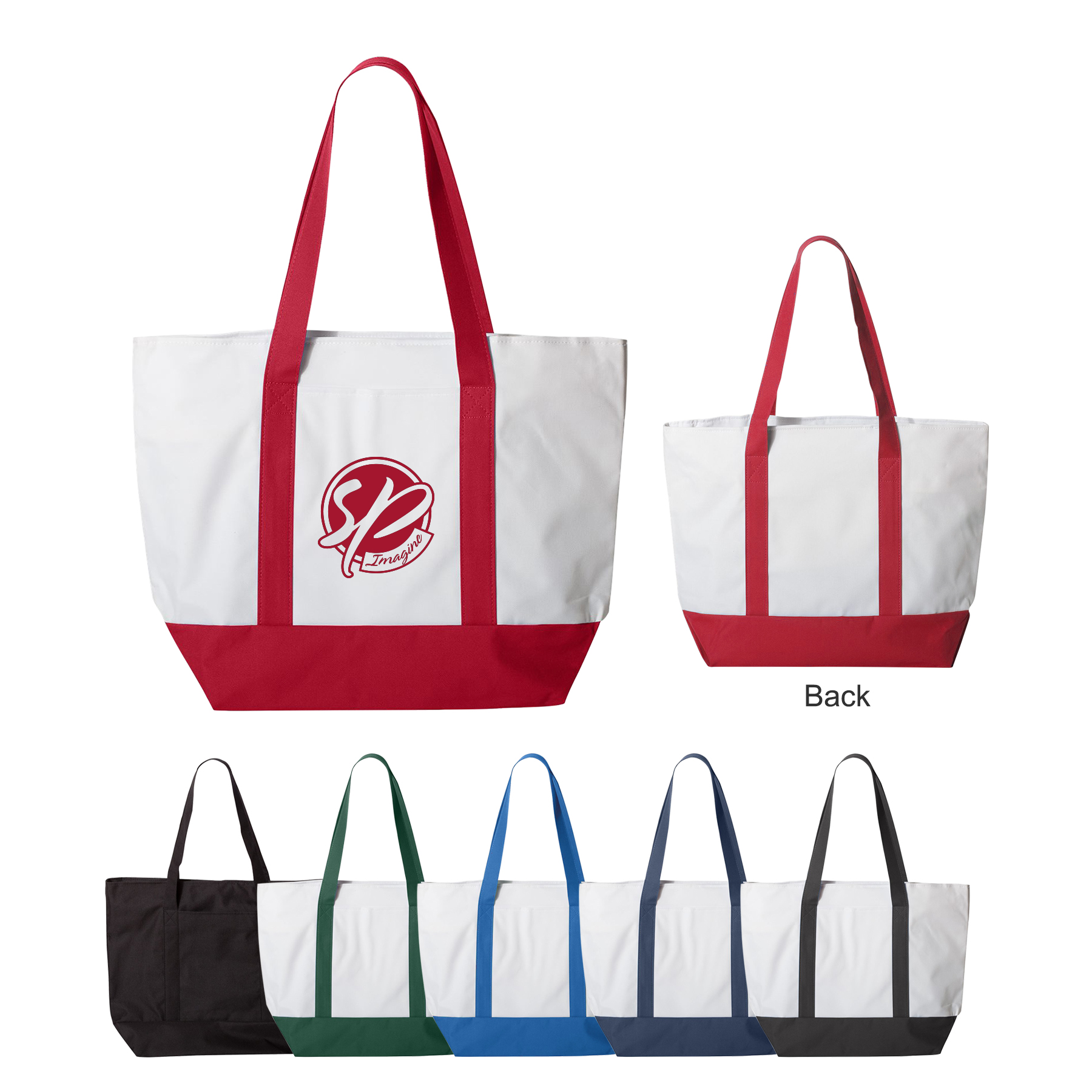 600D Bay View Giant Zipper Boat Tote 32