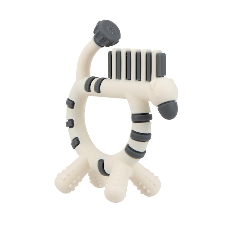 Nuby Geo Zoo Silicone Teethers - Zebra 3M+ 3