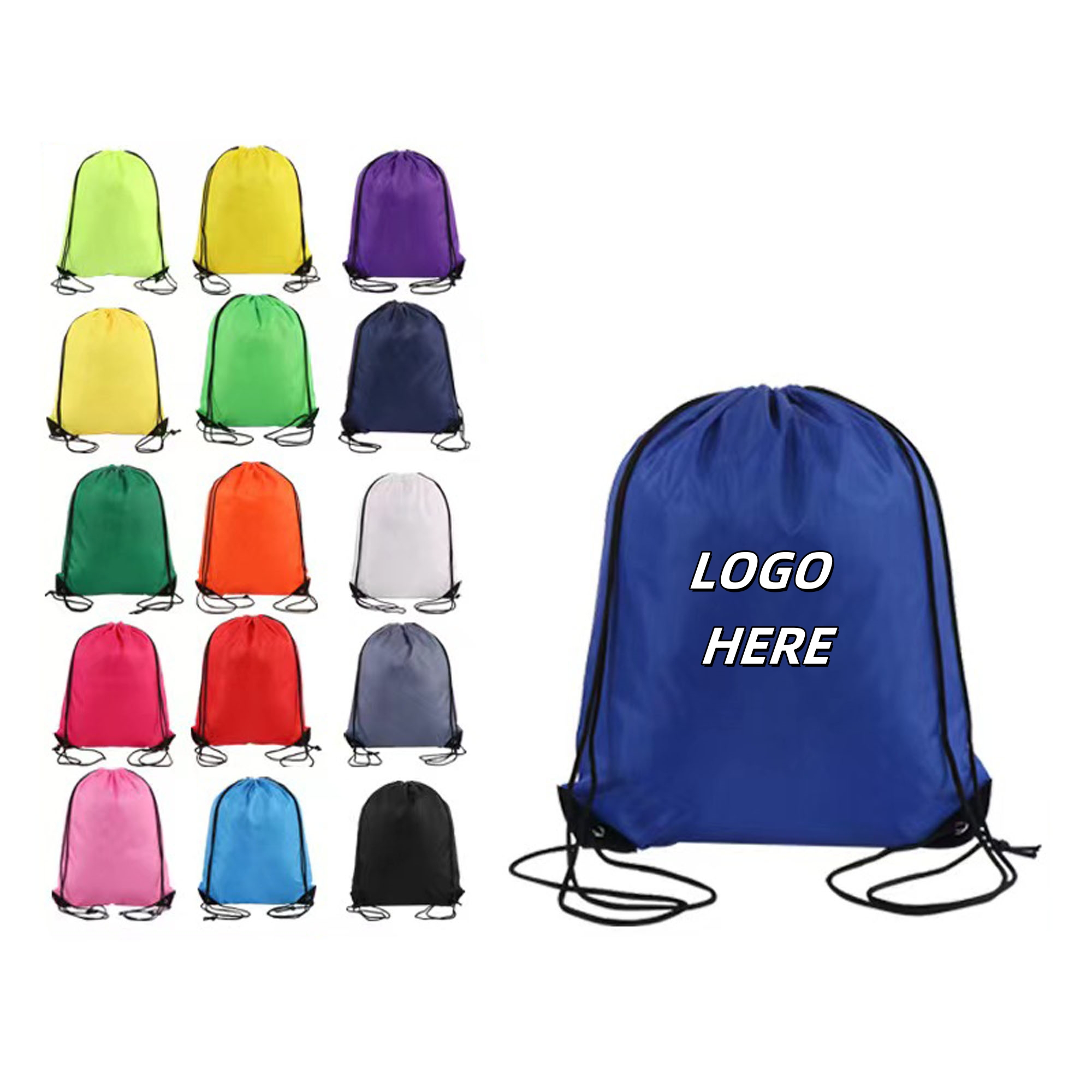Customizable Drawstring Closure Backpack 3