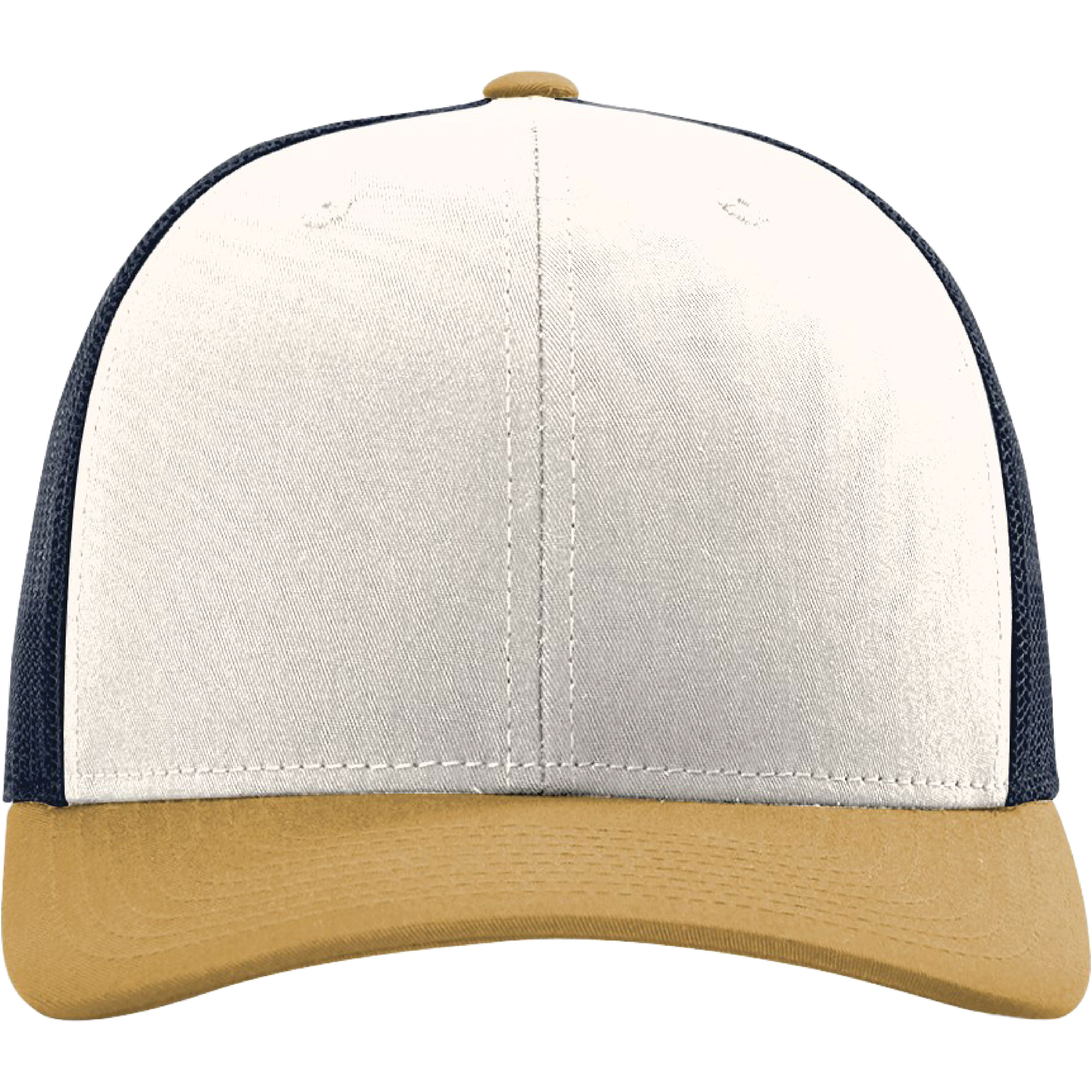 Richardson 112 6-Panel Snapback Trucker Hat w/Leatherette Adhesive Patches or Embroidery 276