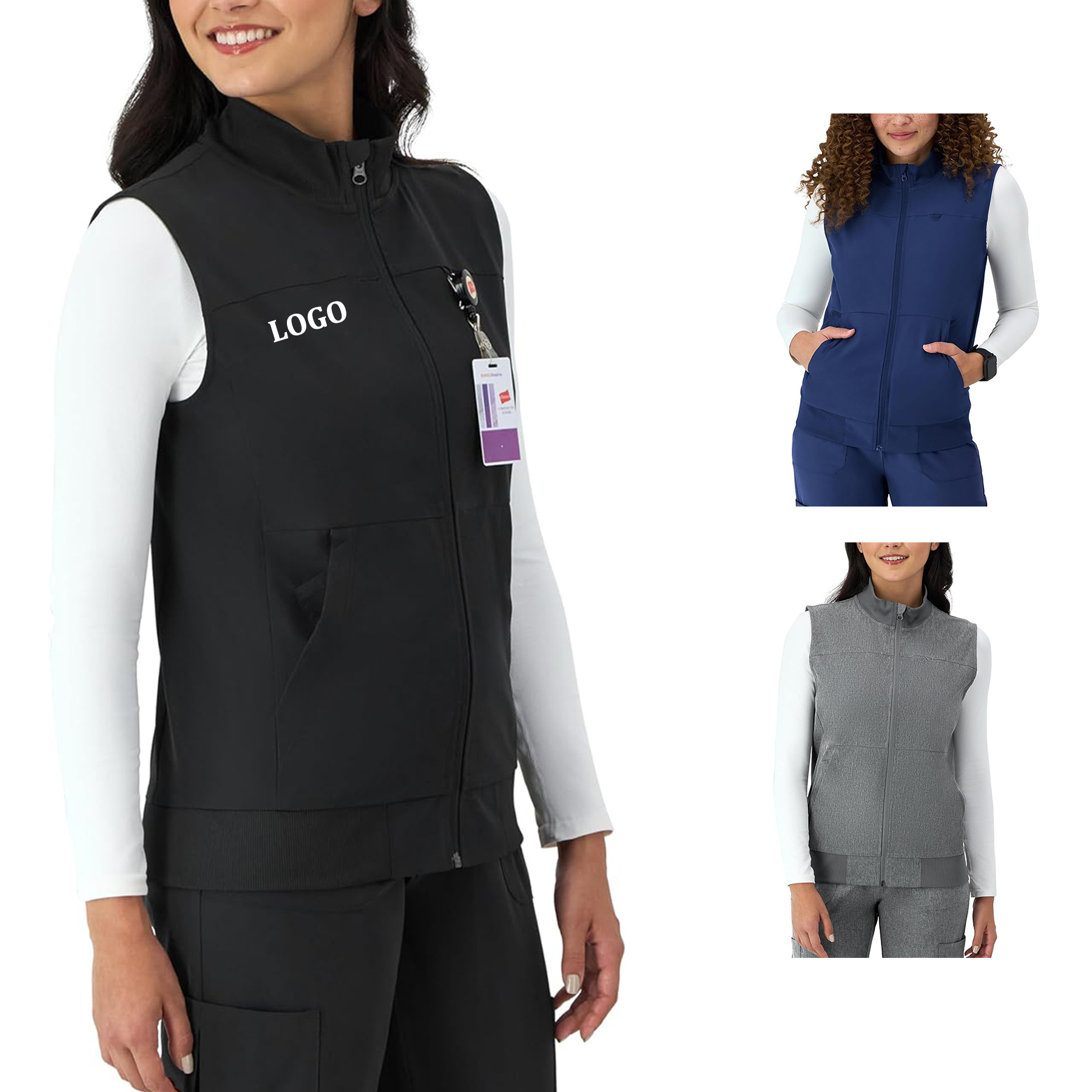 Comfort Fit Scrubs Healthcare Vest 12