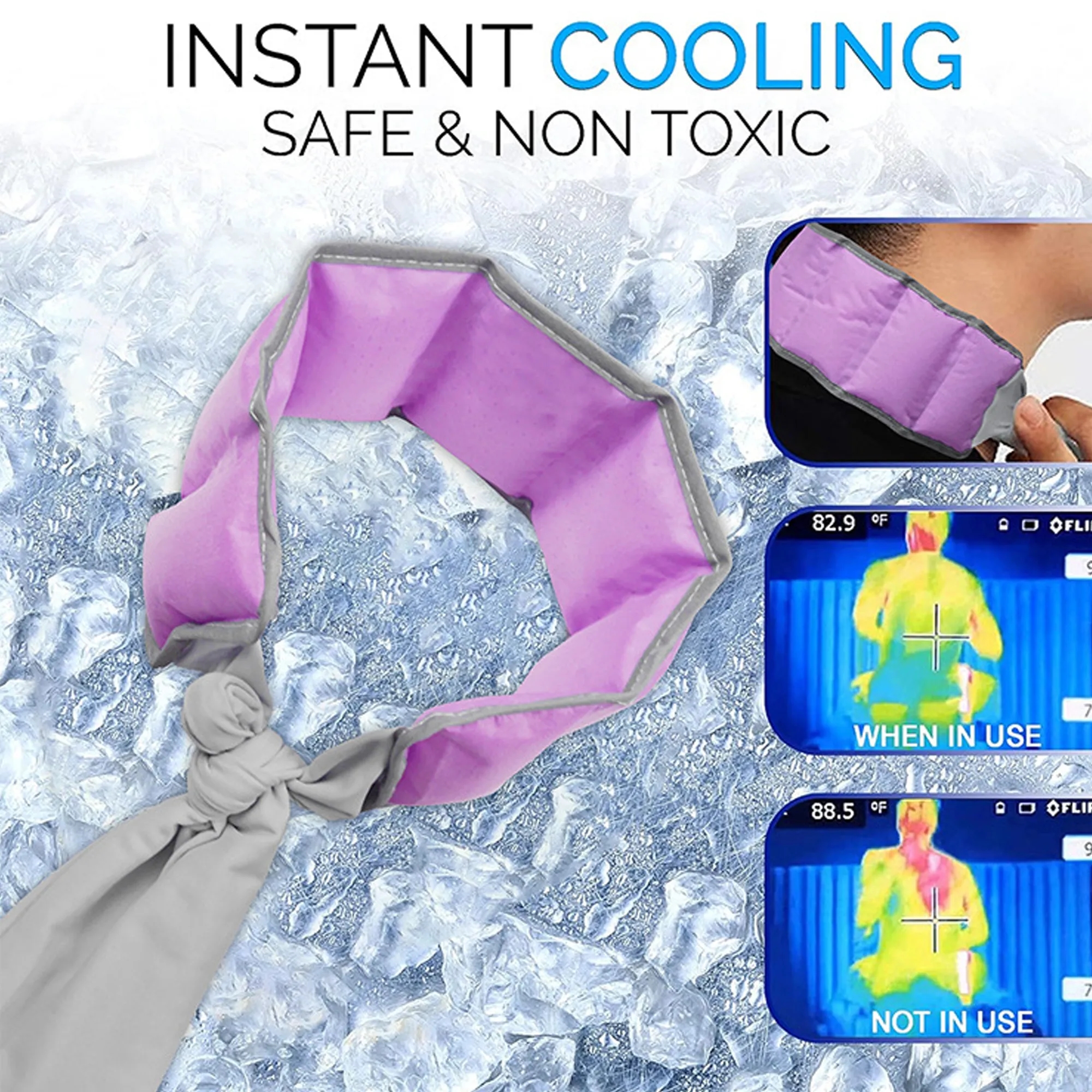 Reusable Summer Scarf Cooling Neck Wrap 14