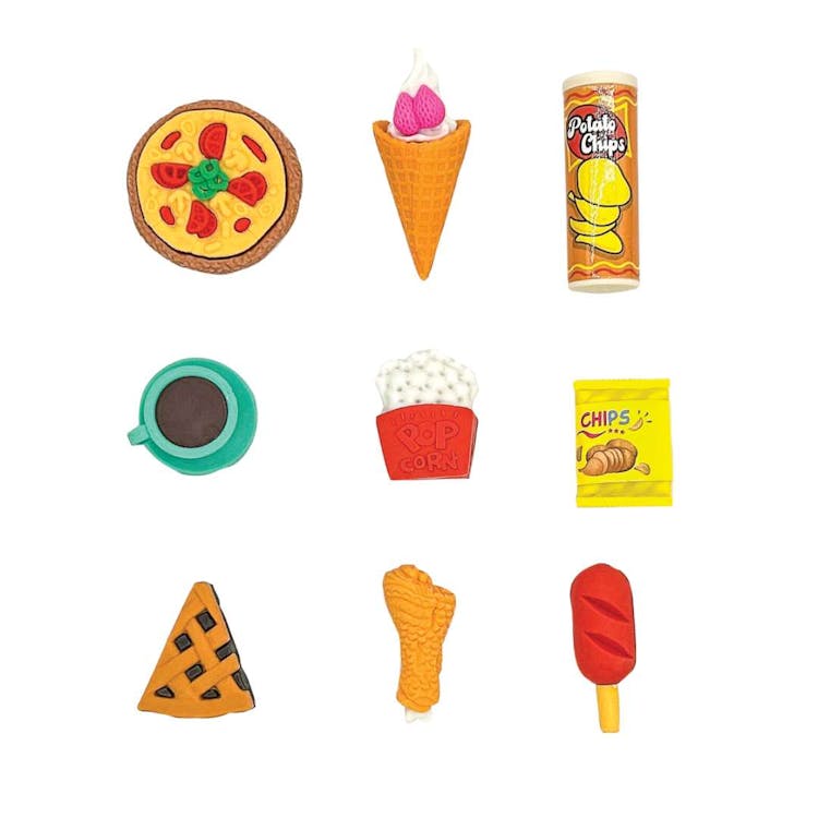 Snack Attack 2 3D Erasers 54/Bag 3