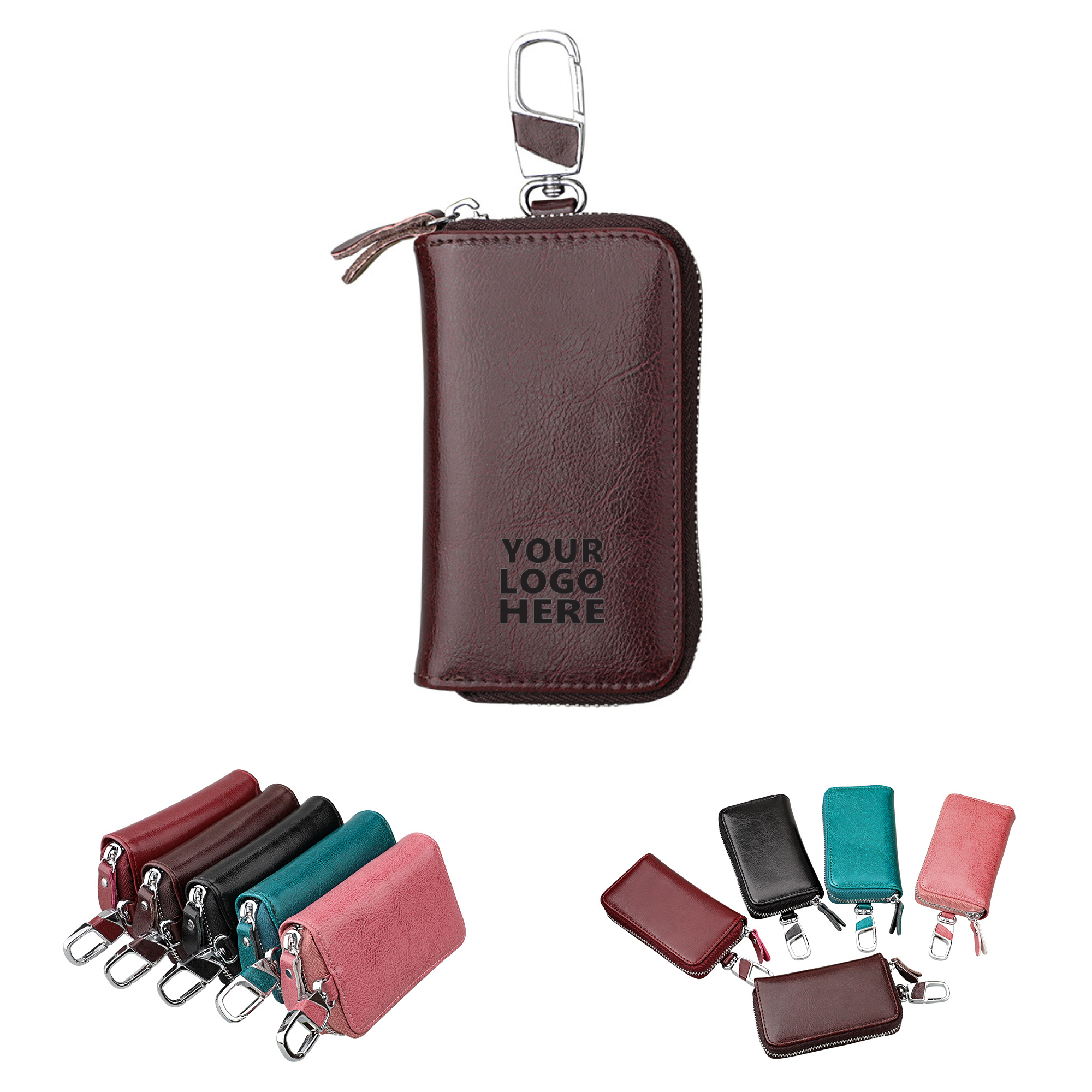 Leather Car Keychain Holder Case 6