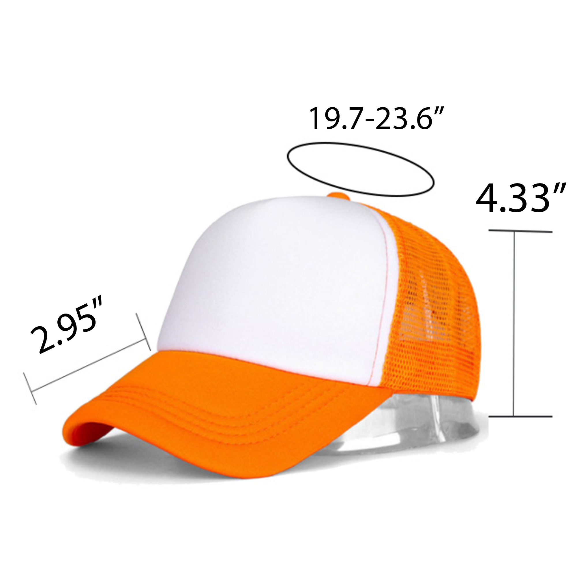 Contrast Stitching Mesh Back Trucker Baseball Cap 8