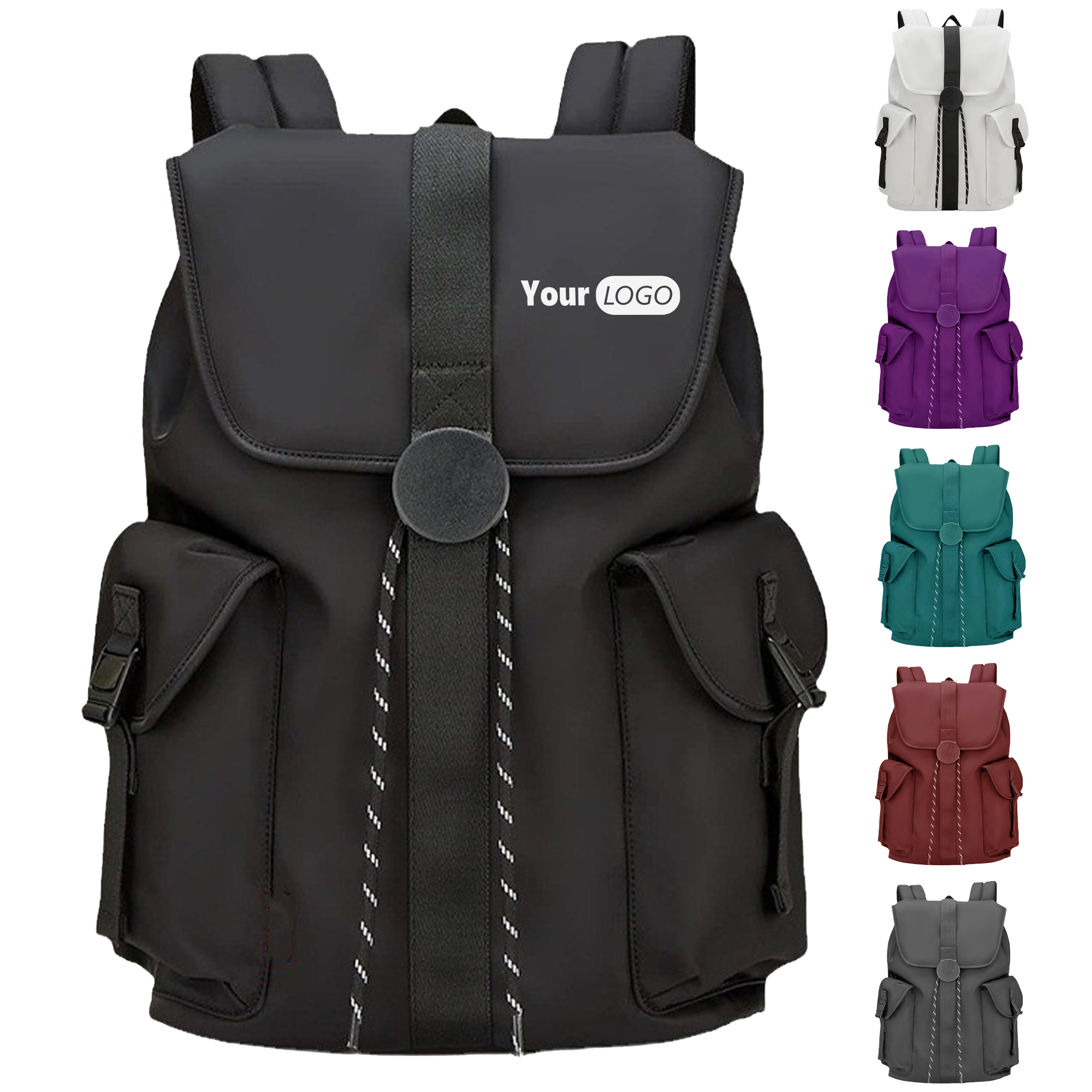 Oxford Multi Functional Travel Laptop Backpack 9