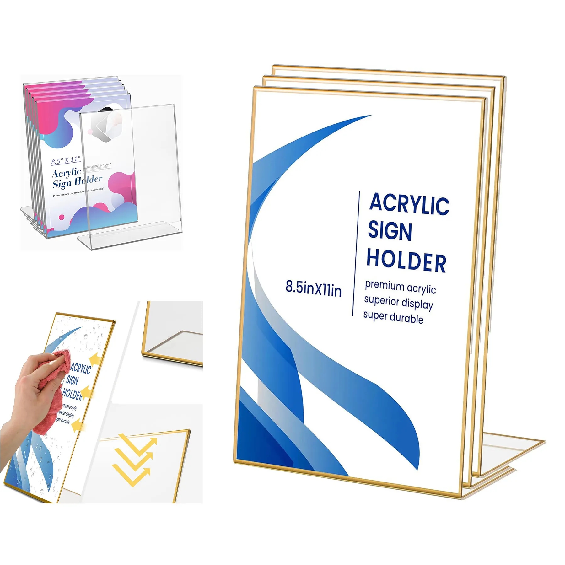 Acrylic Transparent Logo Holder Photo Frame 10