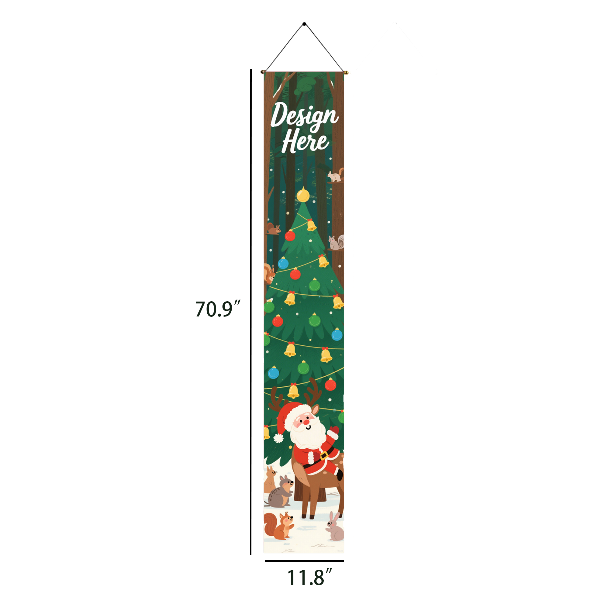 Personalized Christmas Yard Couplet with Pole 4