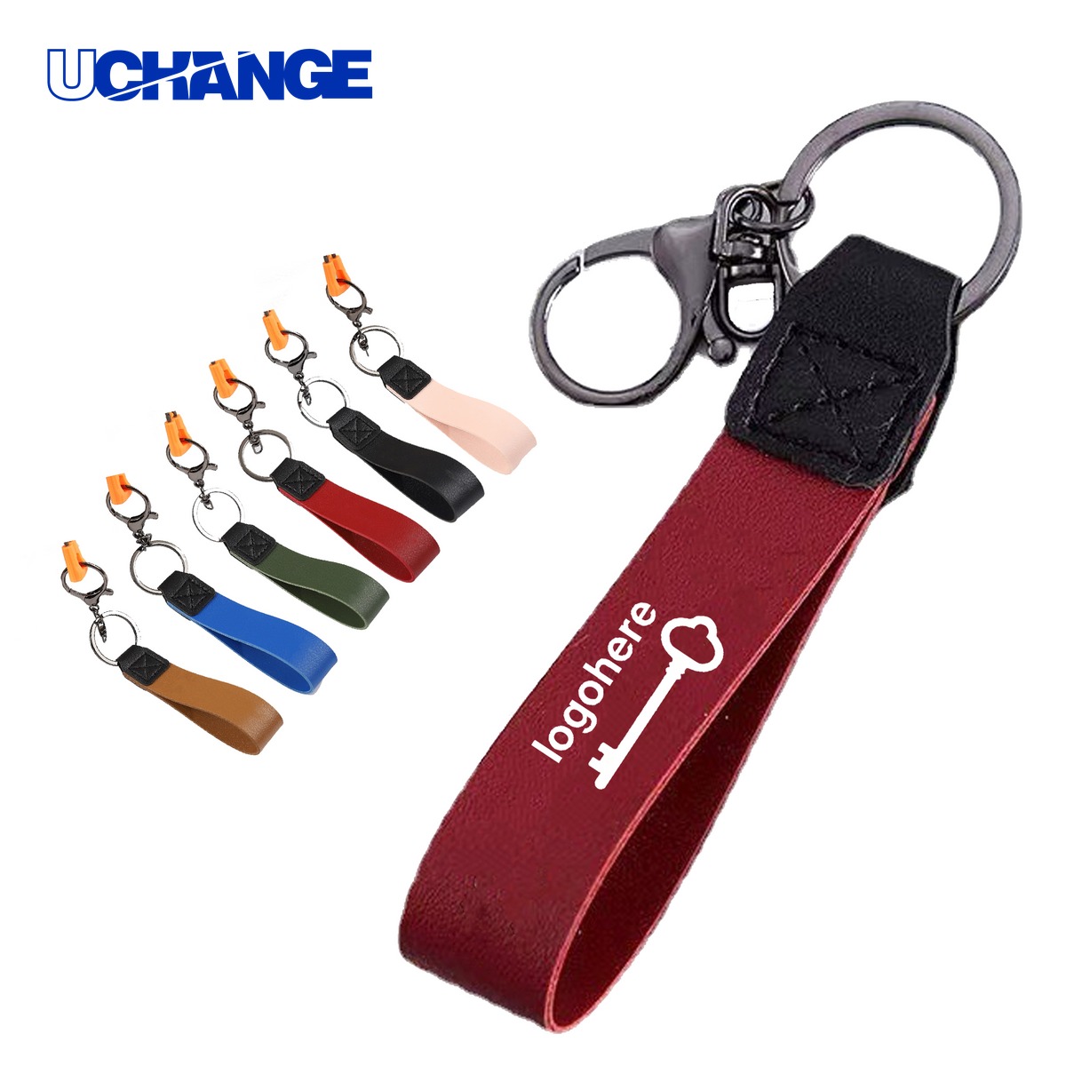 PU Leather Keychain for Bags and Backpacks
