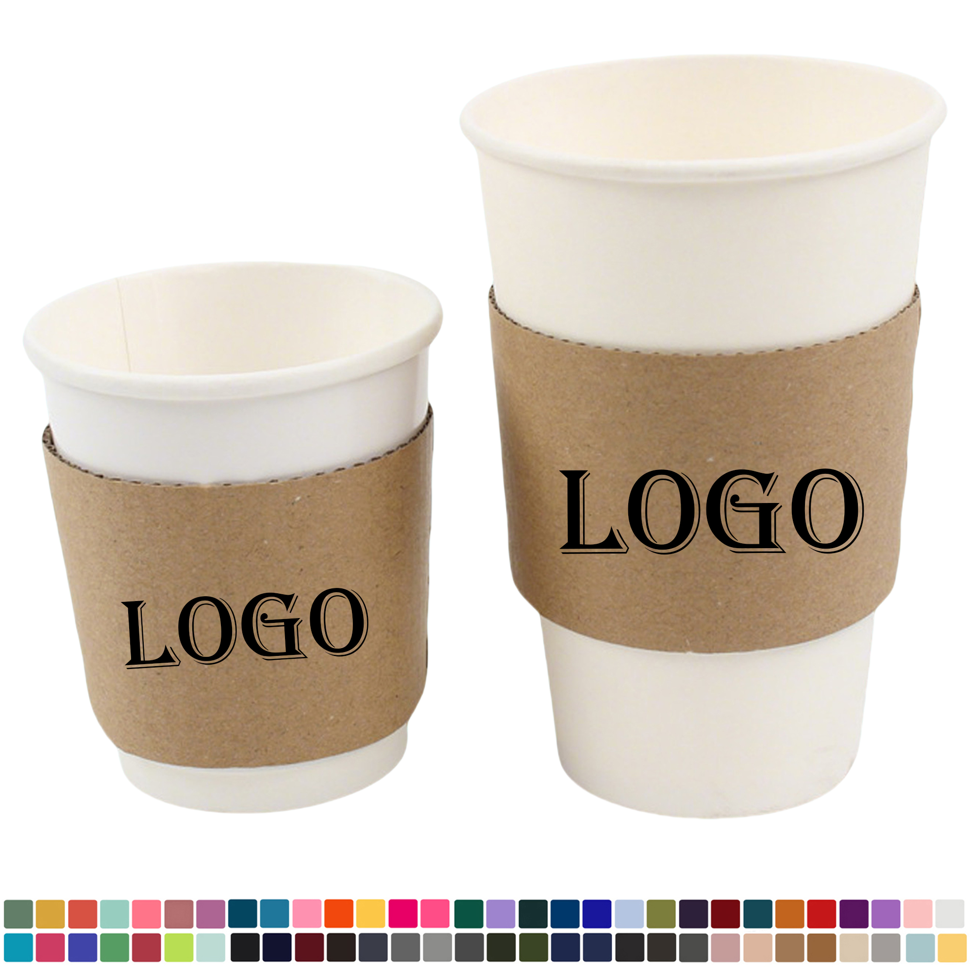 Corrugated Coffee Cup Sleeves MOQ300 3