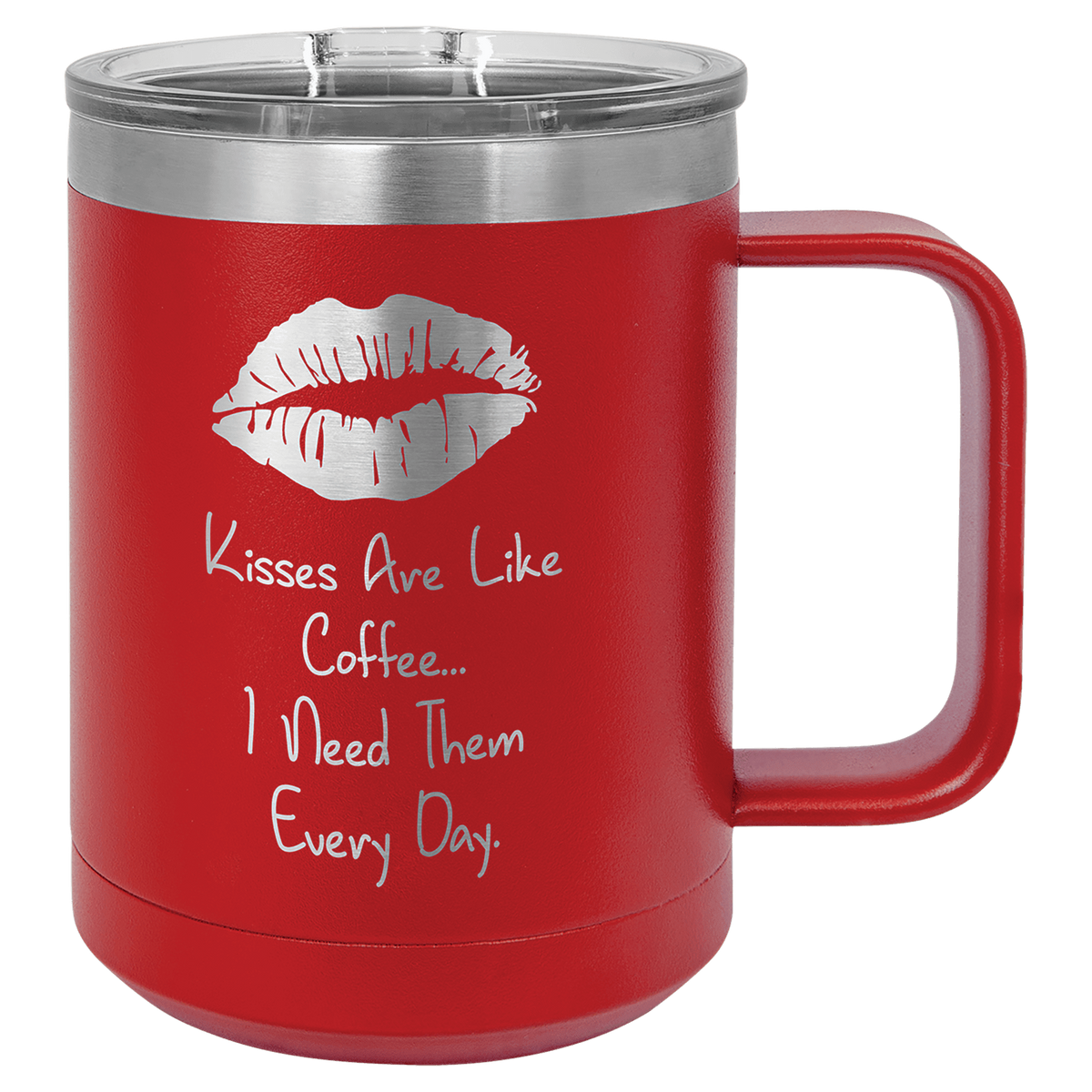 Polar Camel 15 oz. Red Vacuum Insulated Mug with Slider Lid 3