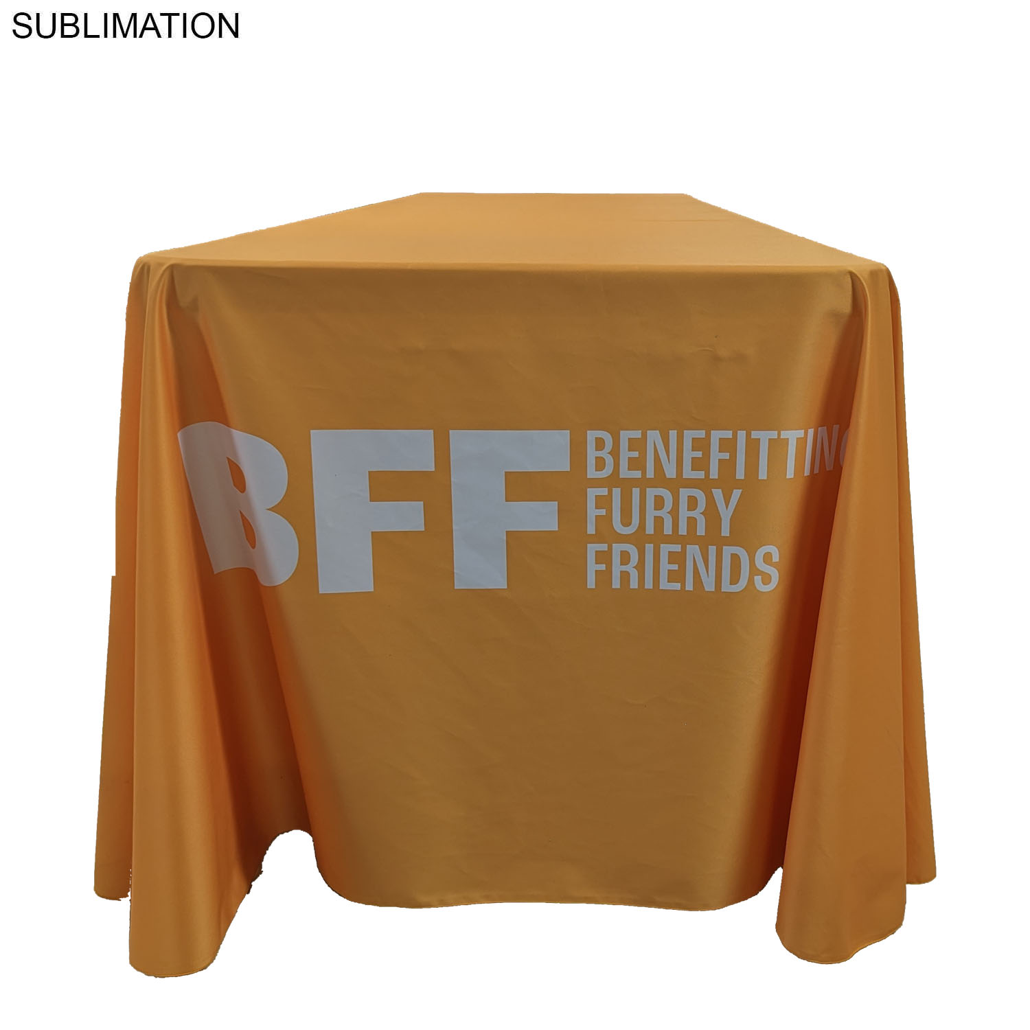 Tradeshow booth package Ultra, 10' Straight Wall Display with Wrap End Caps & Premium 8' tablecloth 15