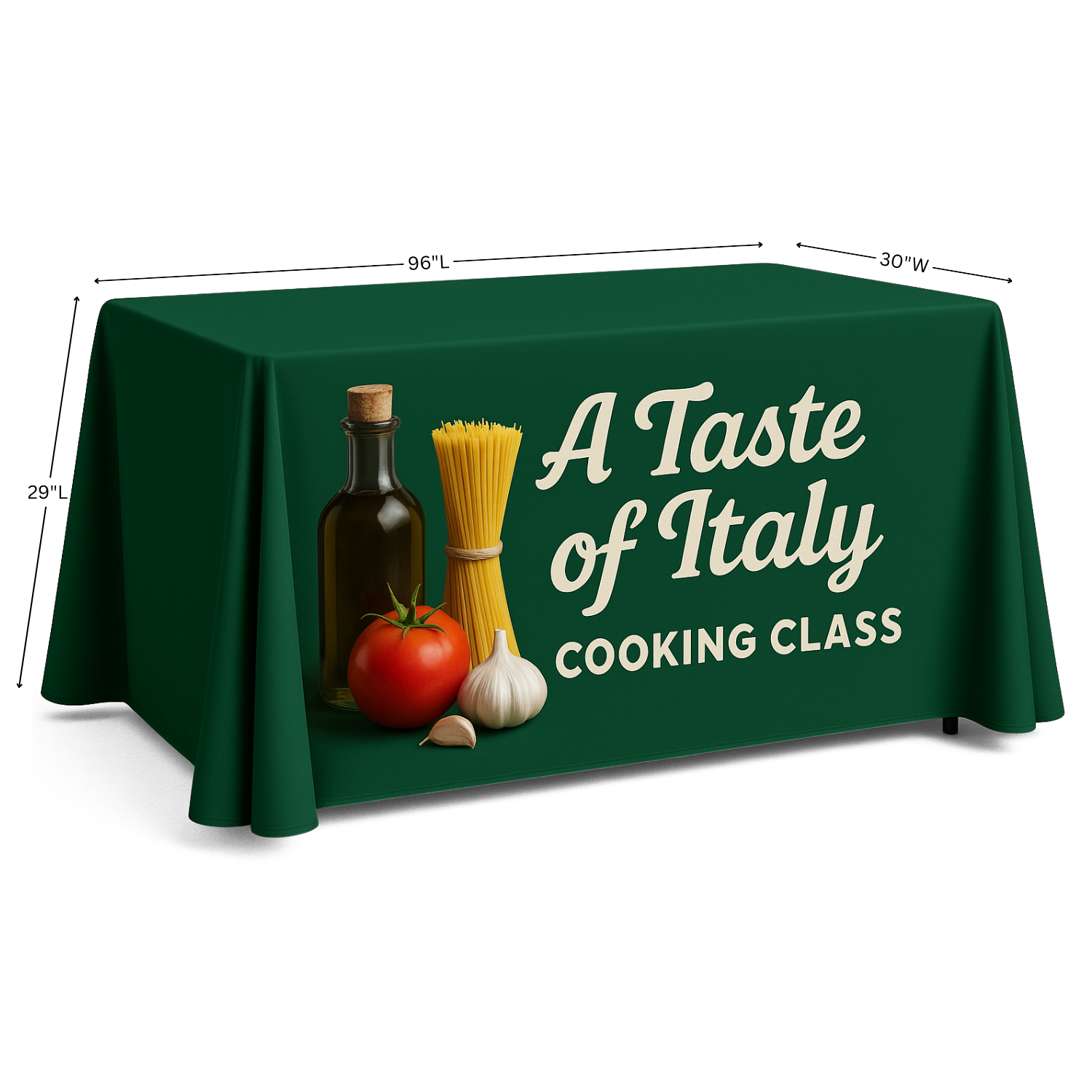 8' Table Throw, Full-Color Front Panel 87