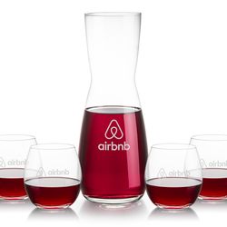 Mason Carafe & Redmond Stemless Wine Set - Thumbnail 3