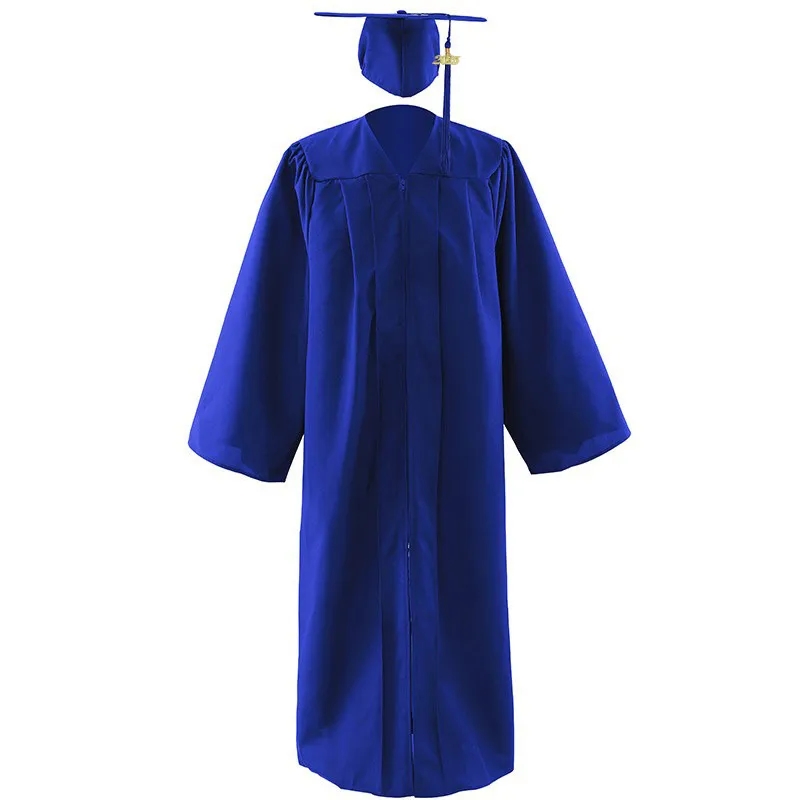 Matte Graduation Gown Cap Tassel Set 4