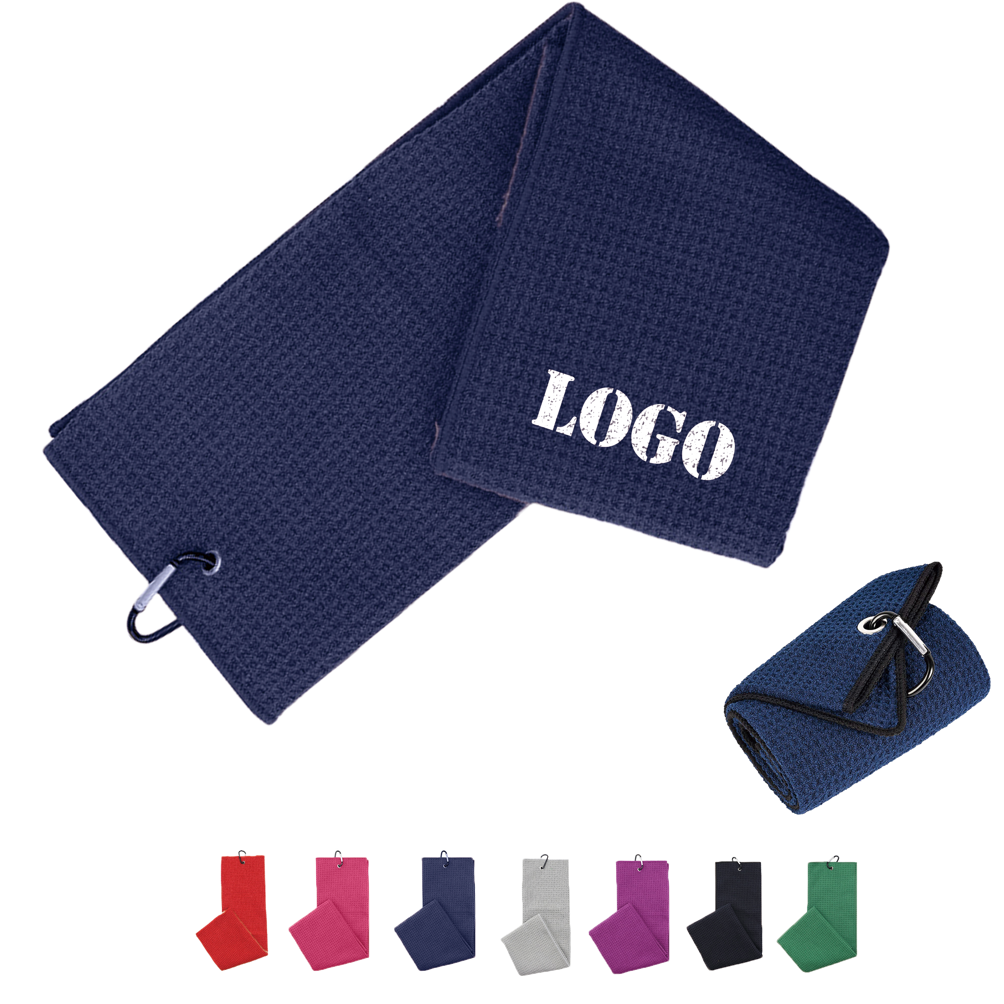 24"x16" Microfiber Waffle Golf Towel 4