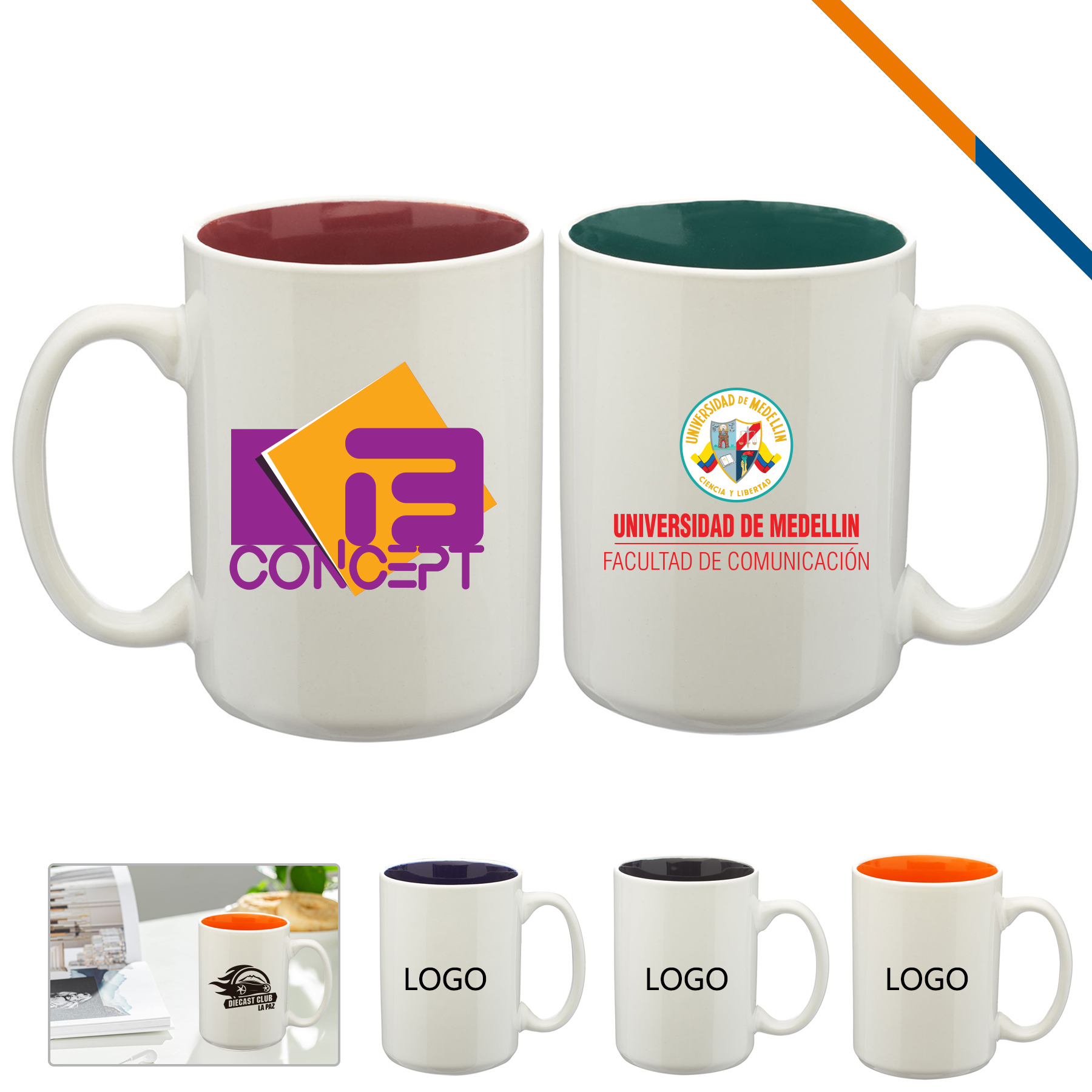Faye Ceramic Mug - 15 OZ.