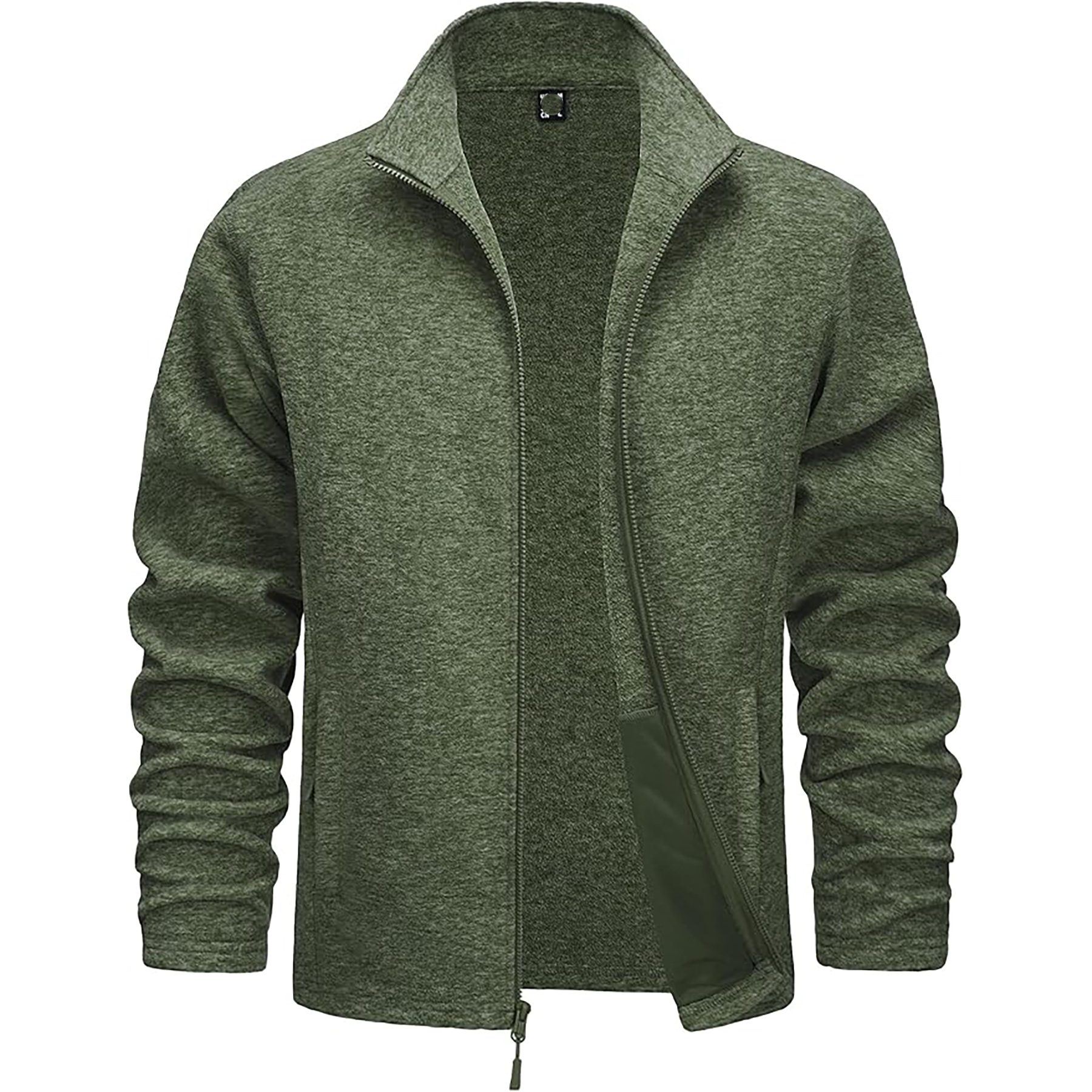 "Men Zipper Fleece Jacket Full zipper" 59