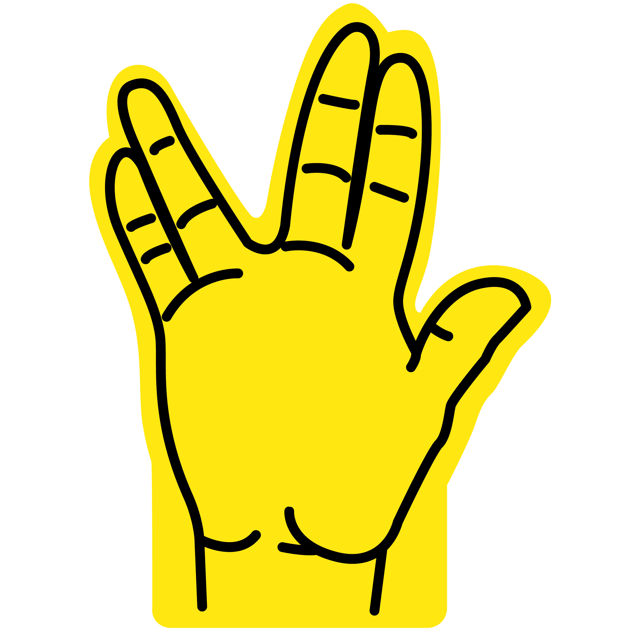 16" Foam Hand 57