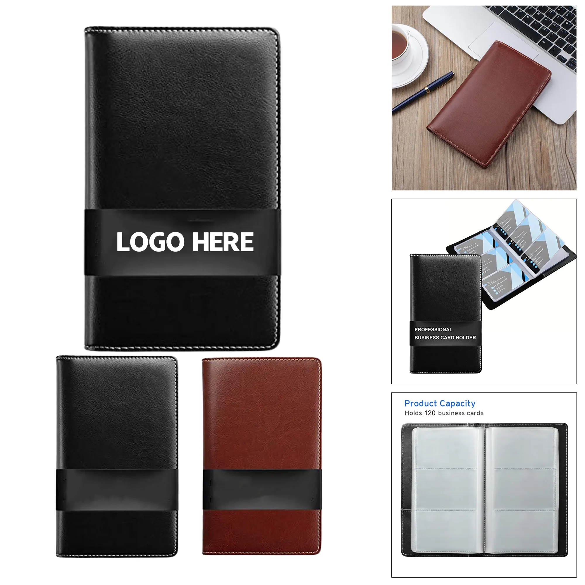 Executive PU Leather Business Card Holder