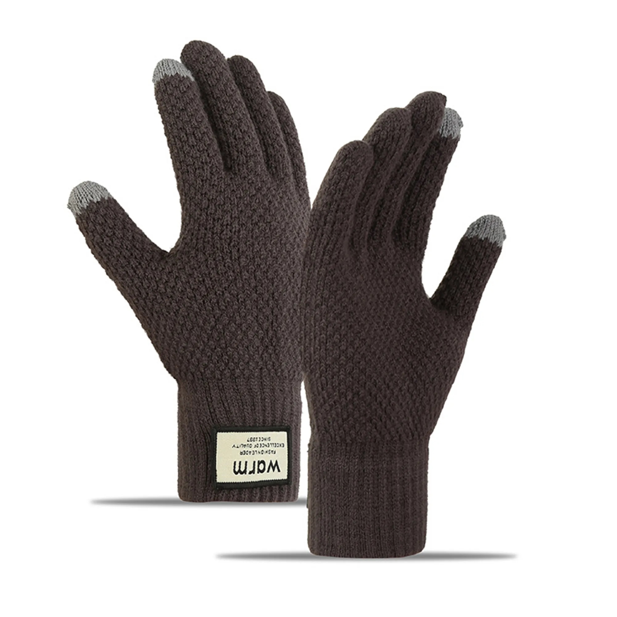 Customized Thick Winter Yarn Touch Screen Glove 20