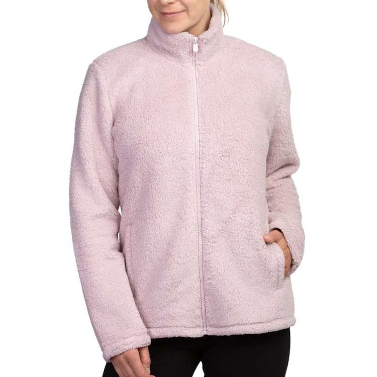 Sofra Ladies' Sherpa Jackets Pink Medium 2