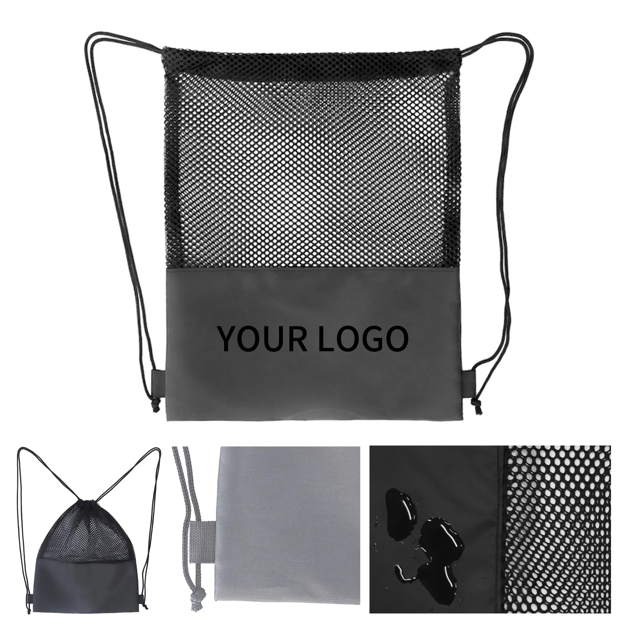 Polyester Mesh Drawstring Bag