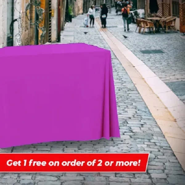 Square Blank Table Cover- Throw or Fitted Style