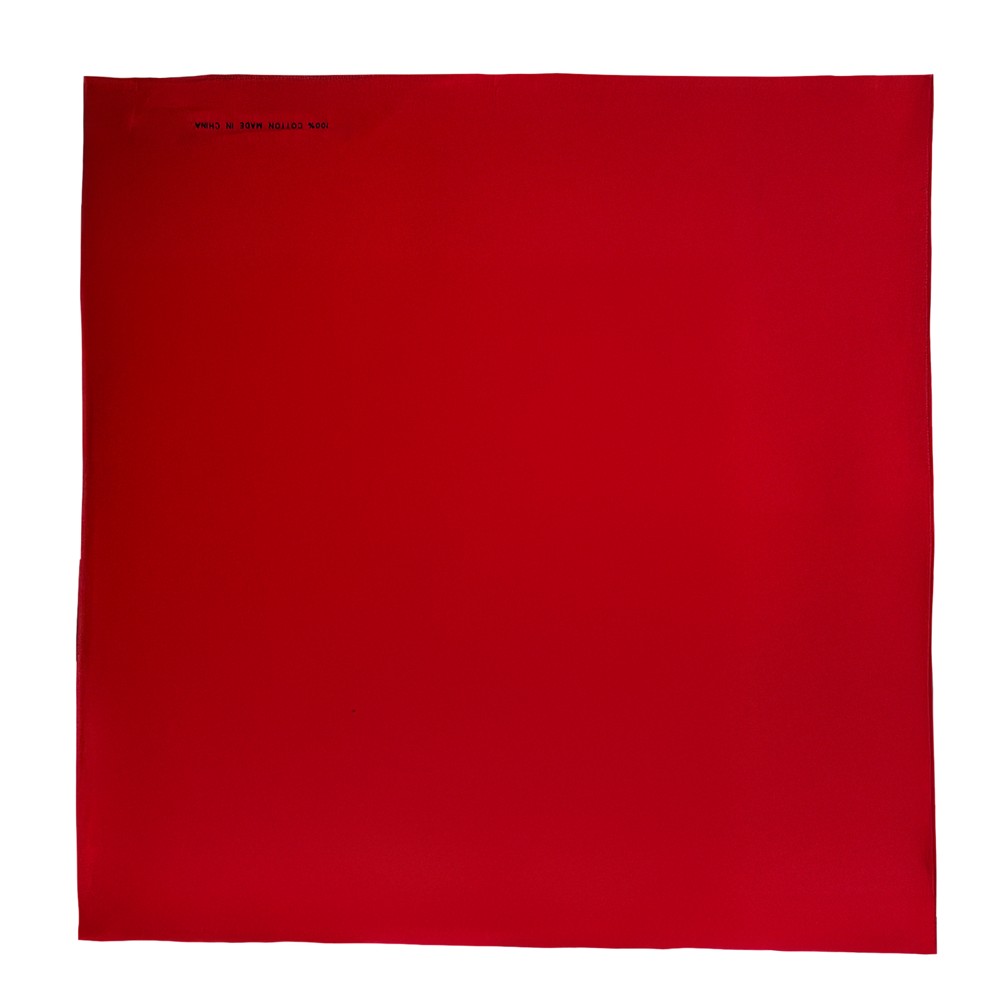 Solid Red 22" x 22" Cotton Bandana 2