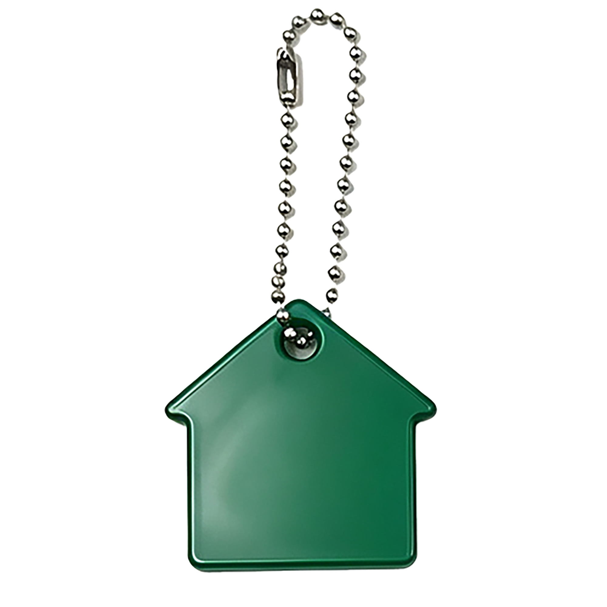House Shaped PVC Soft Key Tag With Bead Chain 9