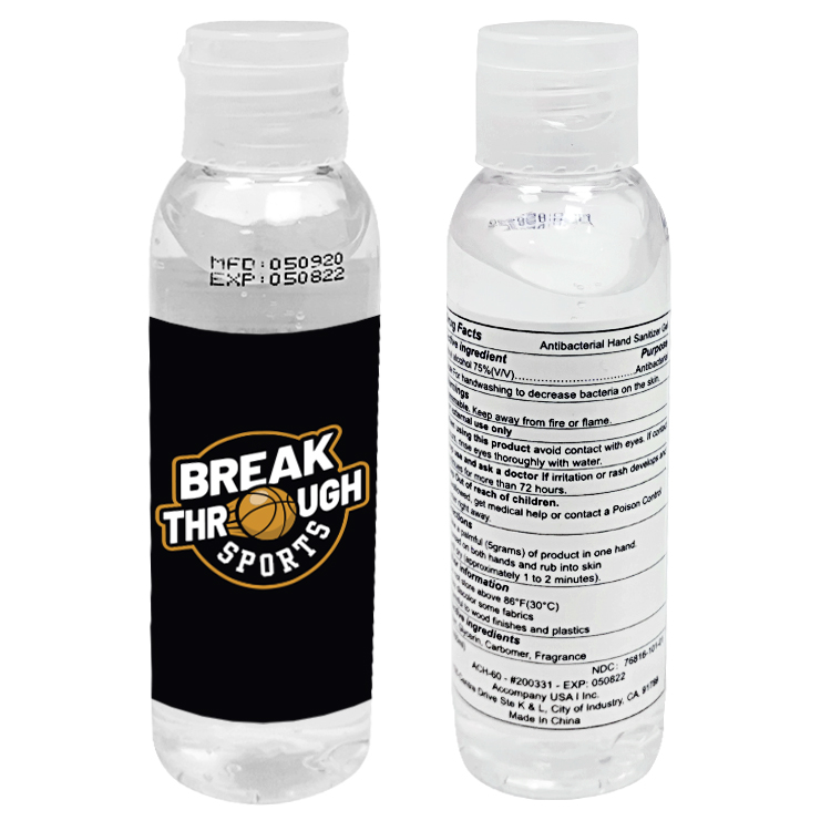 3.4 oz Hand Sanitizer Bottle 4