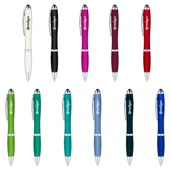 Metallic Curvaceous Ballpoint Stylus