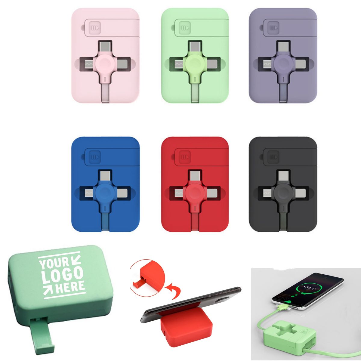 3-in-1 Retractable USB Cable