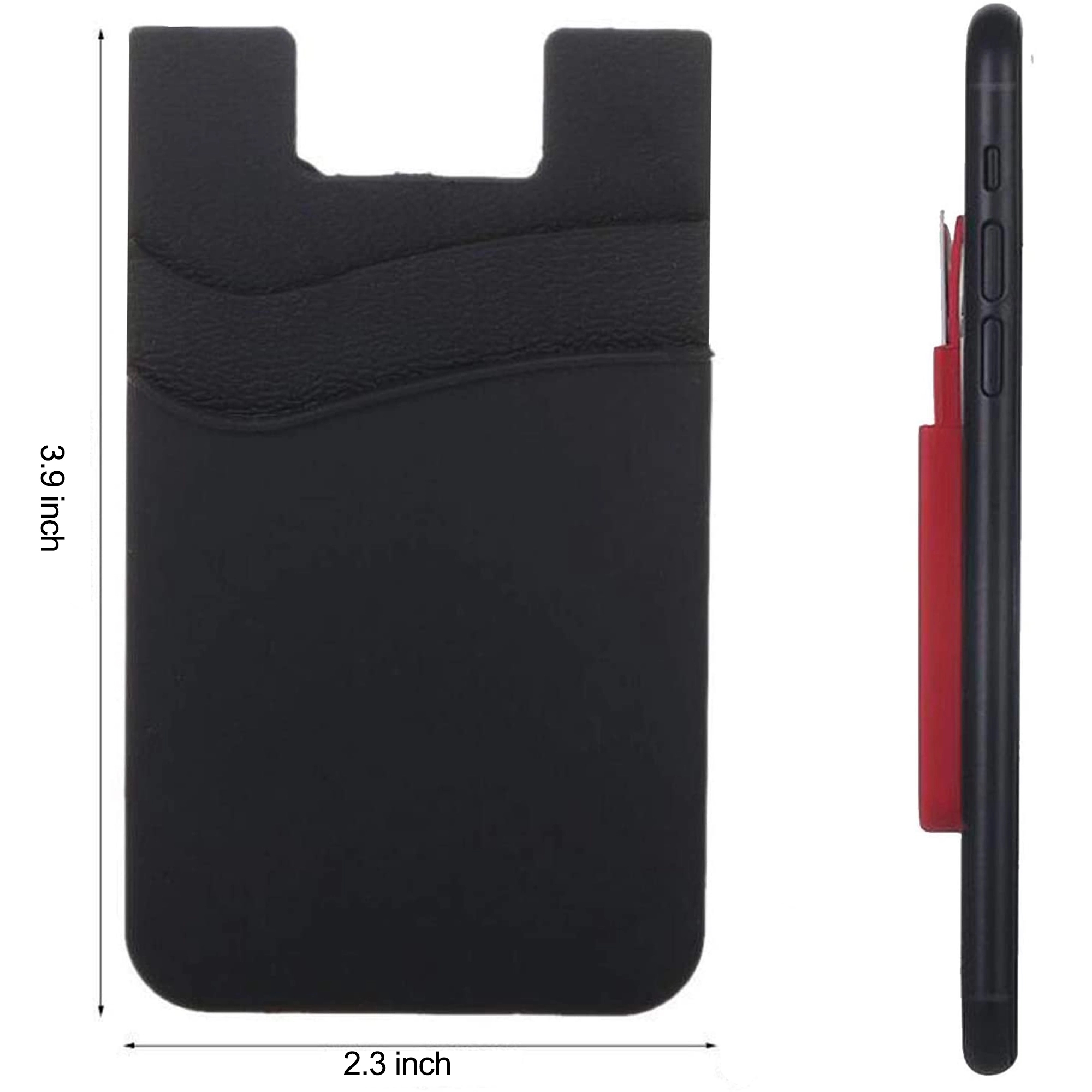 Silicone Credit Card Holder Sticker Phone Wallet 7