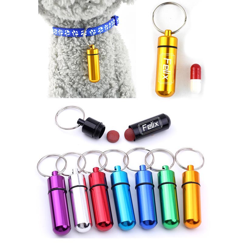 Pill Box Key Tag