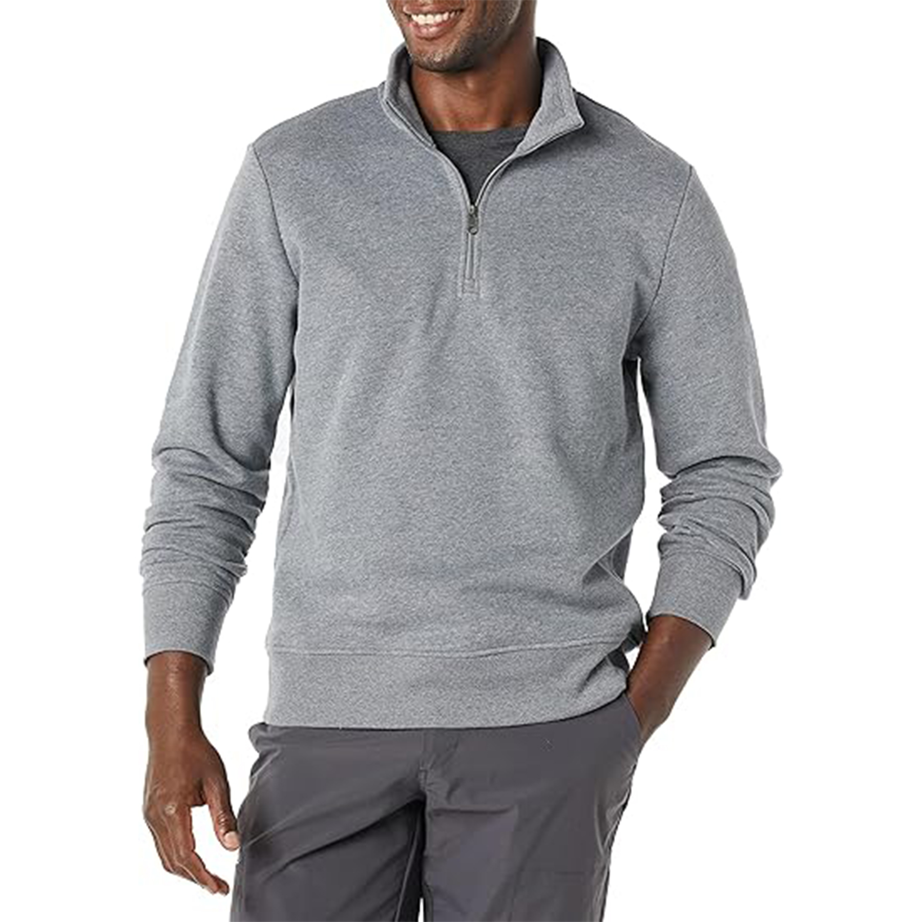 Men Quarter Zip Pullover Sweatshirt, custom hoodie or sweatshirt with logo imprint 30