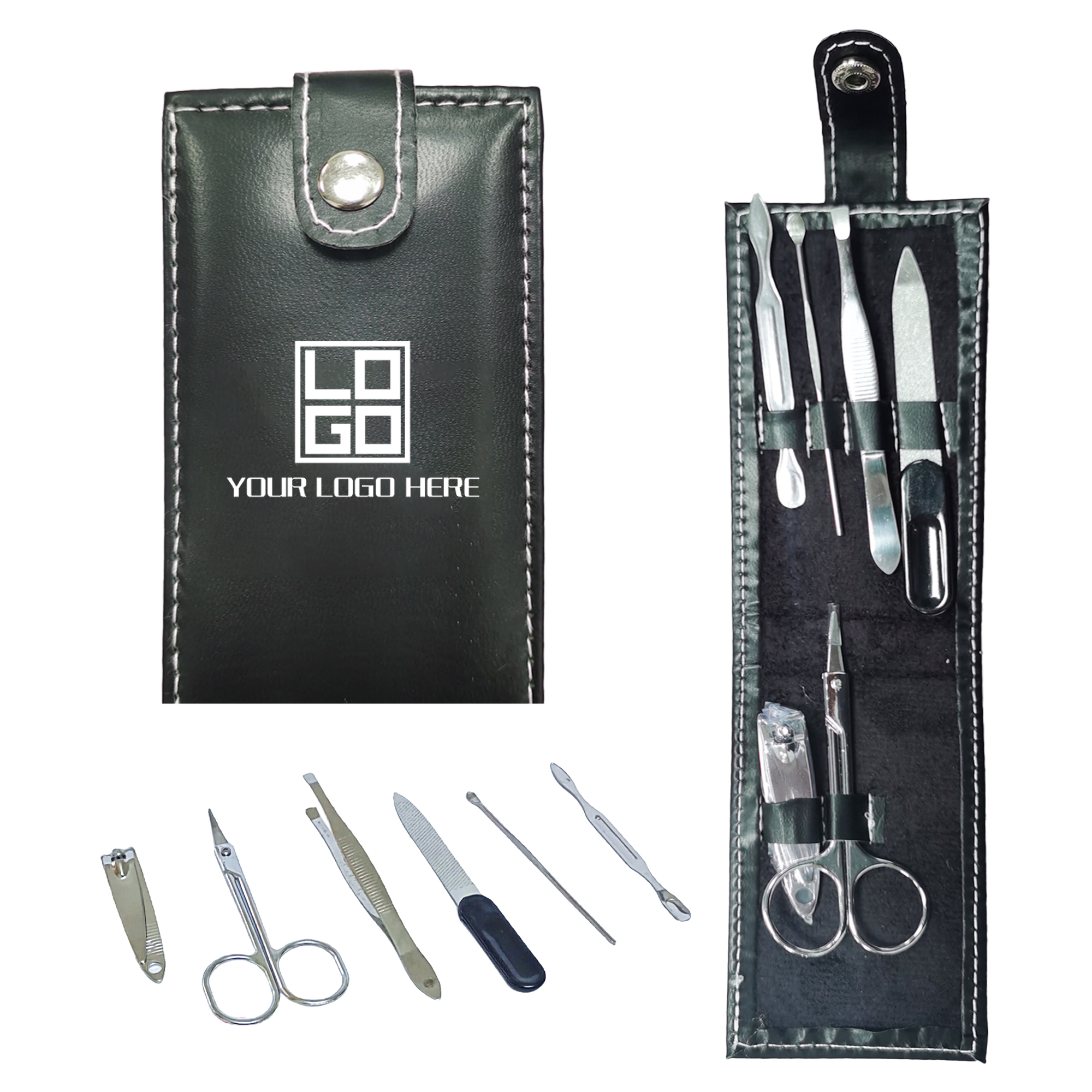 6 PCS Nail Clipper Set Folding Bag Style Beauty Nail File Tool 3